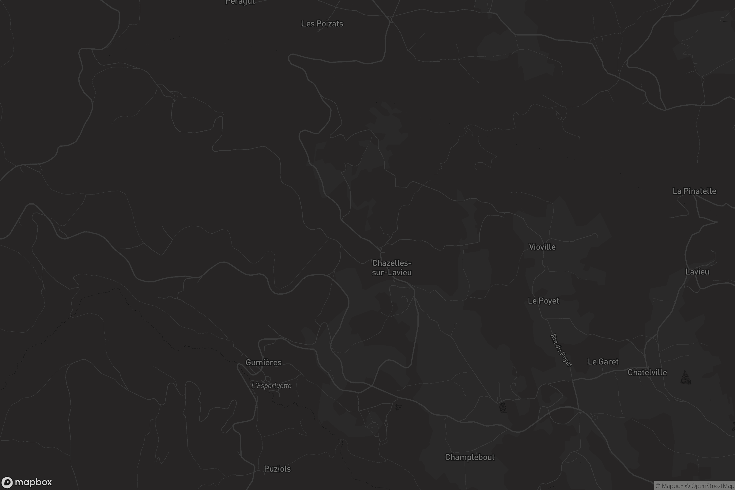 Carte de Chazelles-sur-Lavieu