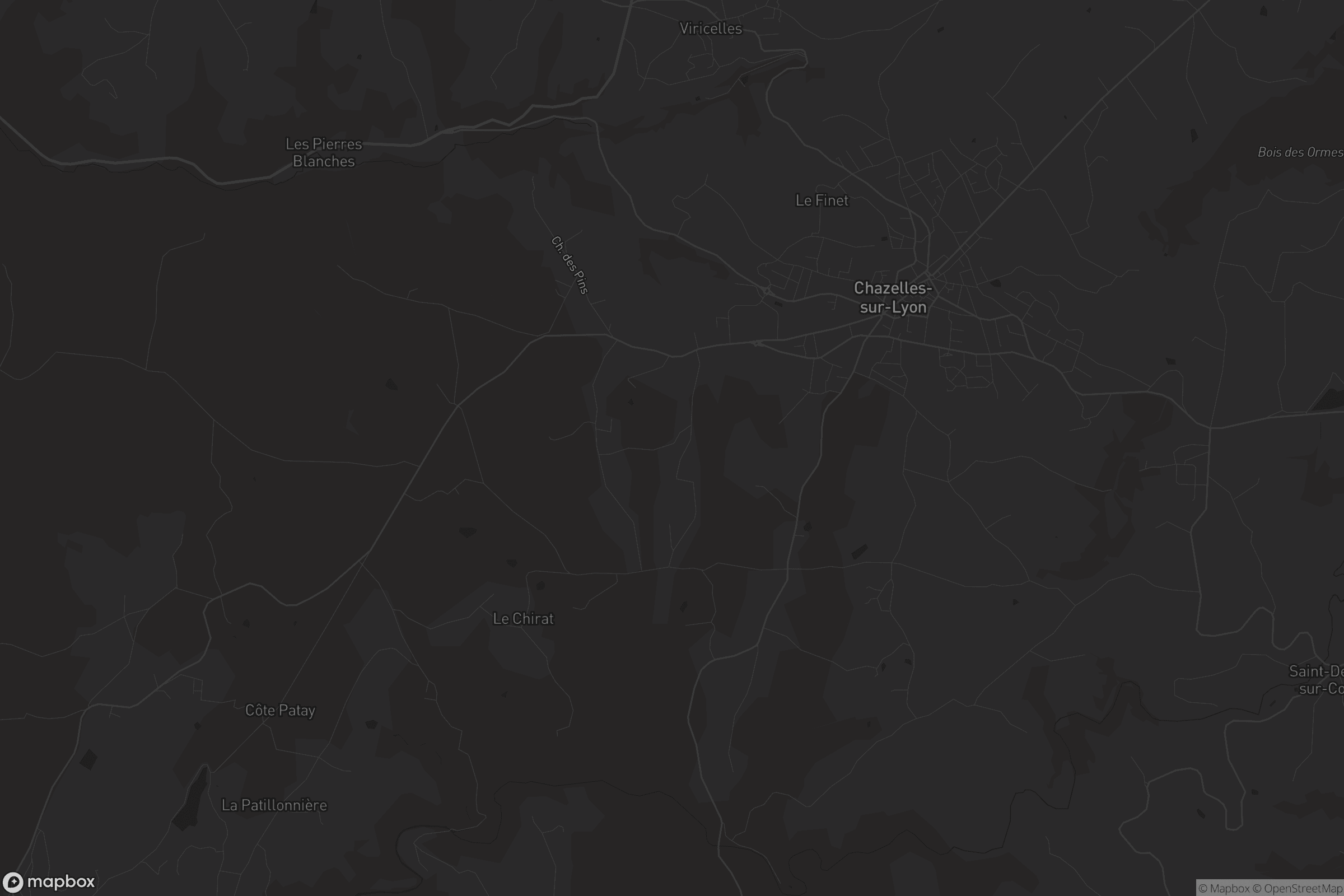 Carte de Chazelles-sur-Lyon