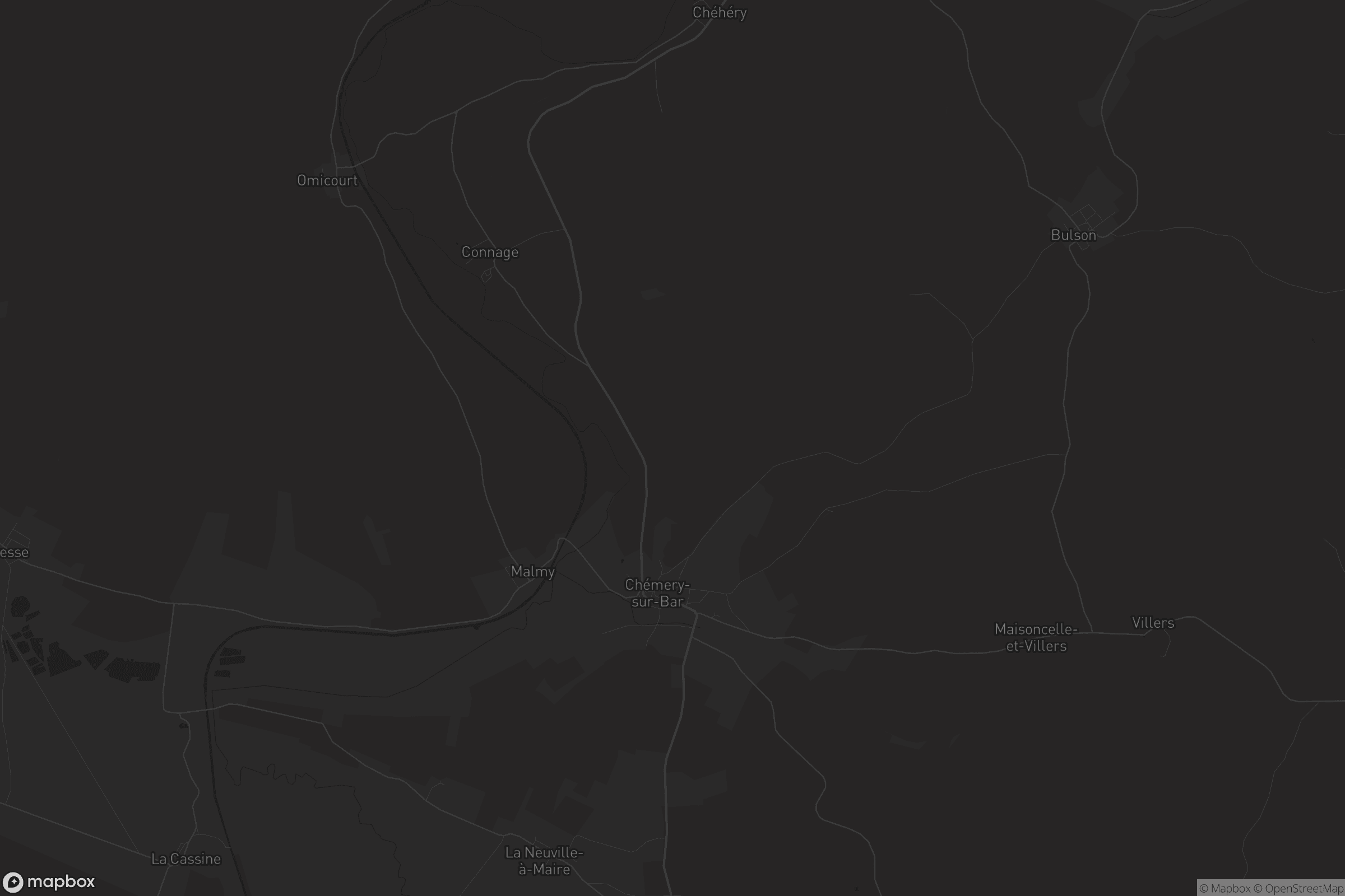 Carte de Chémery-sur-Bar