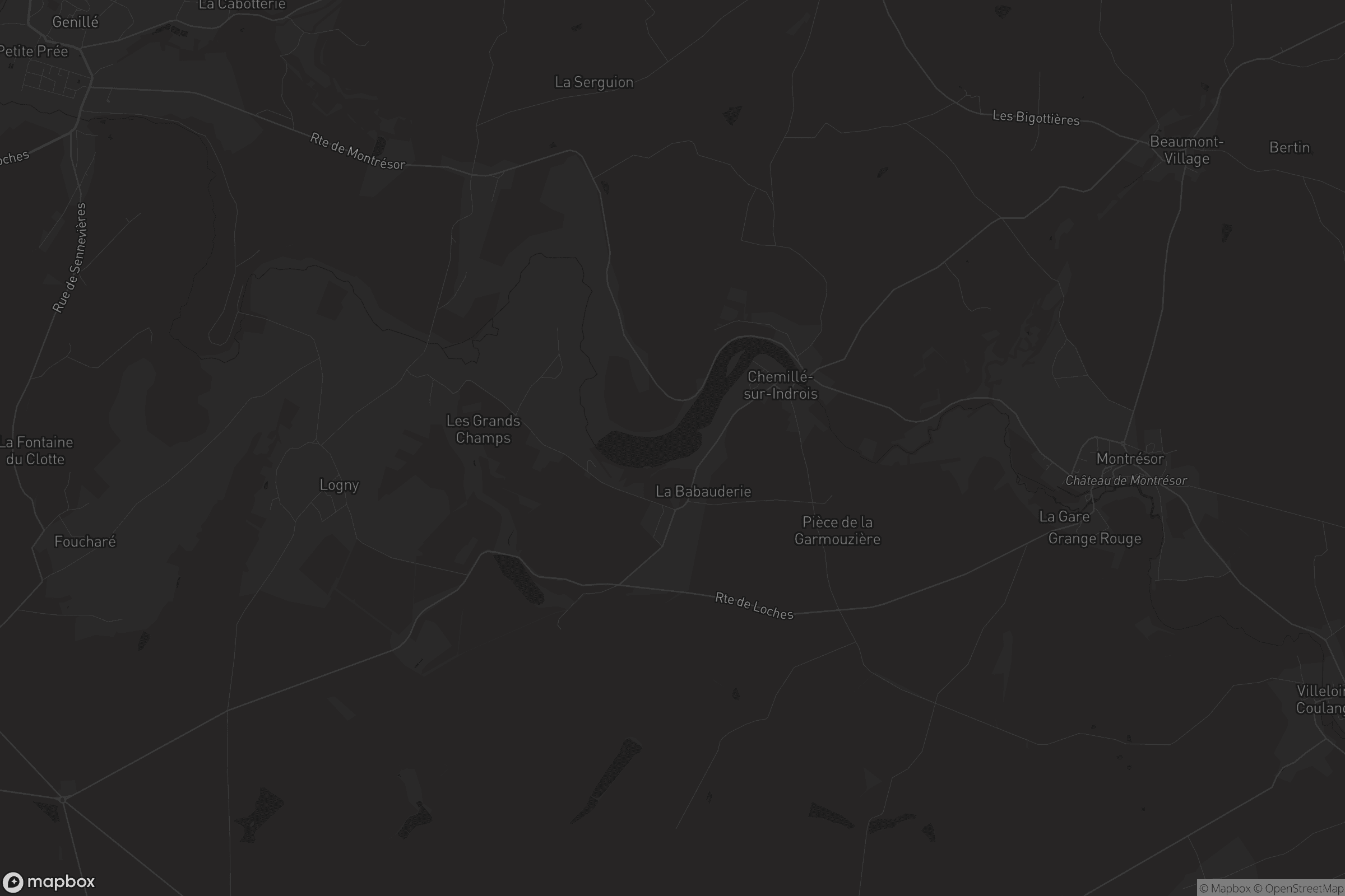 Carte de Chemillé-sur-Indrois