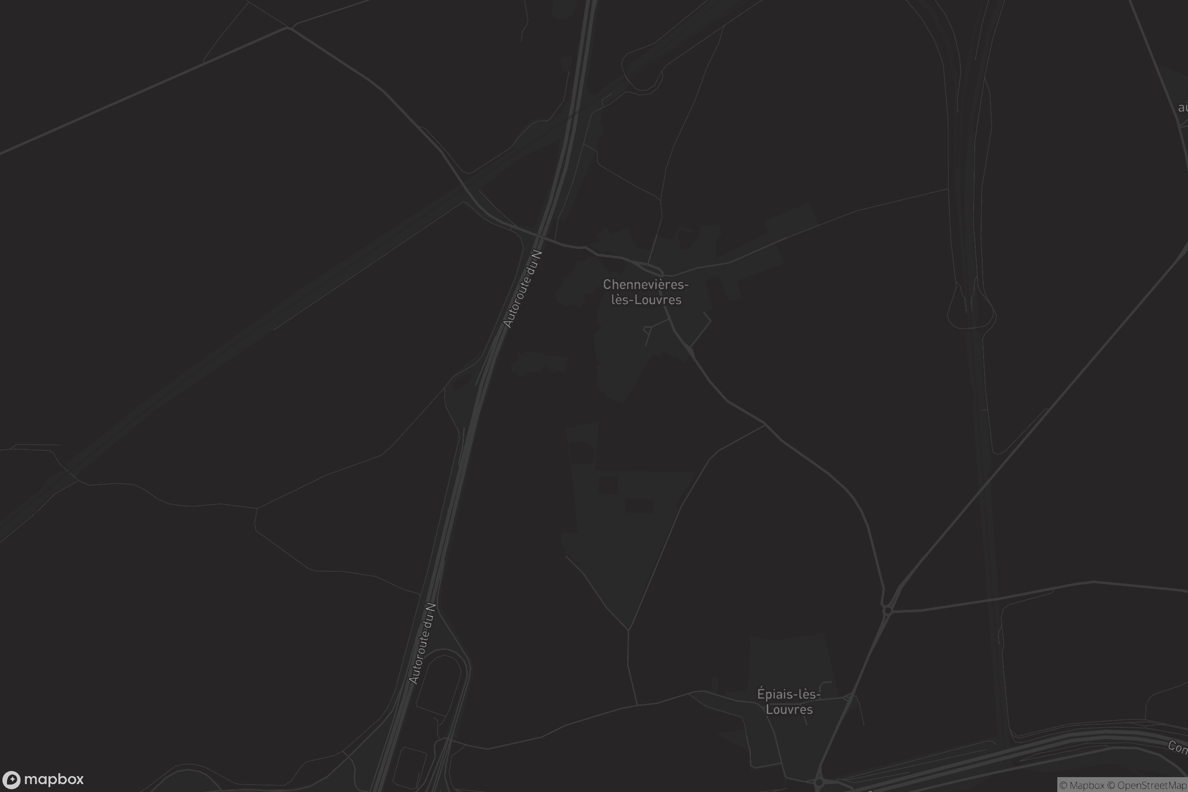Carte de Chennevières-lès-Louvres