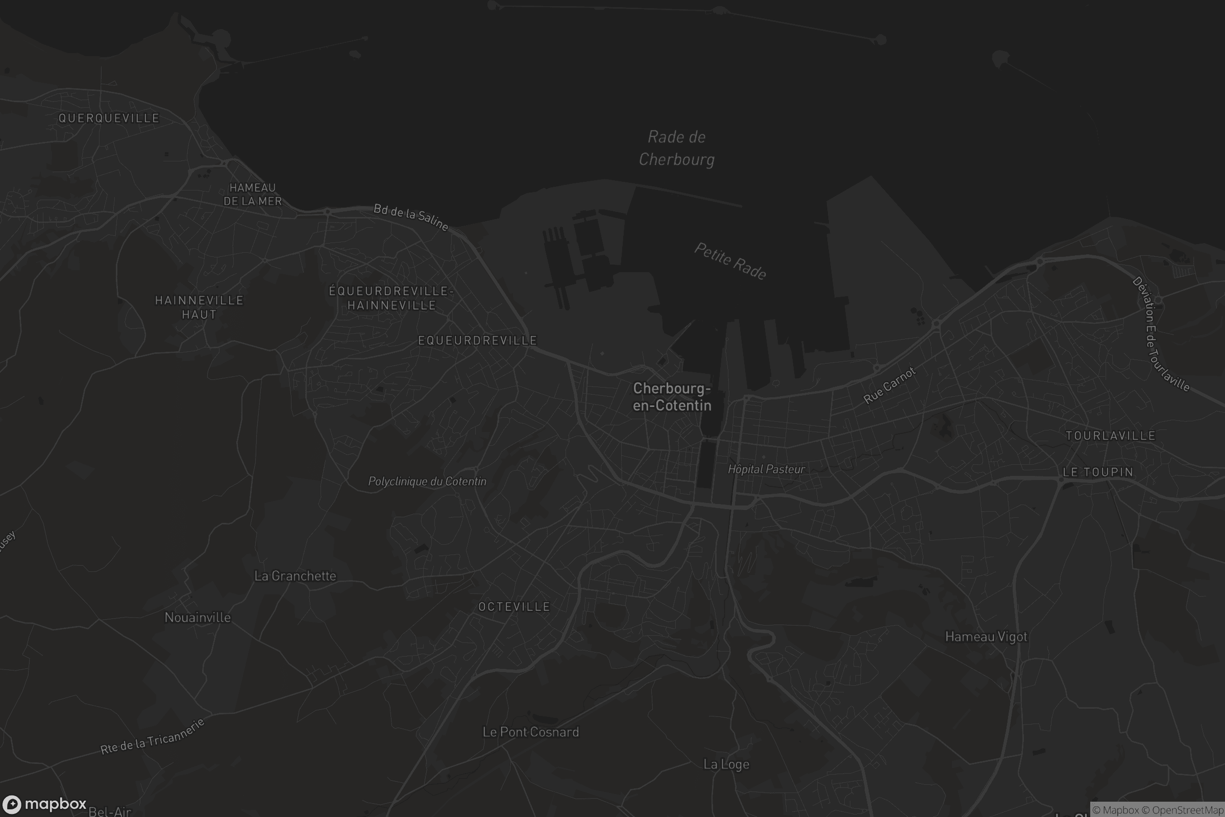 Carte de Cherbourg-Octeville