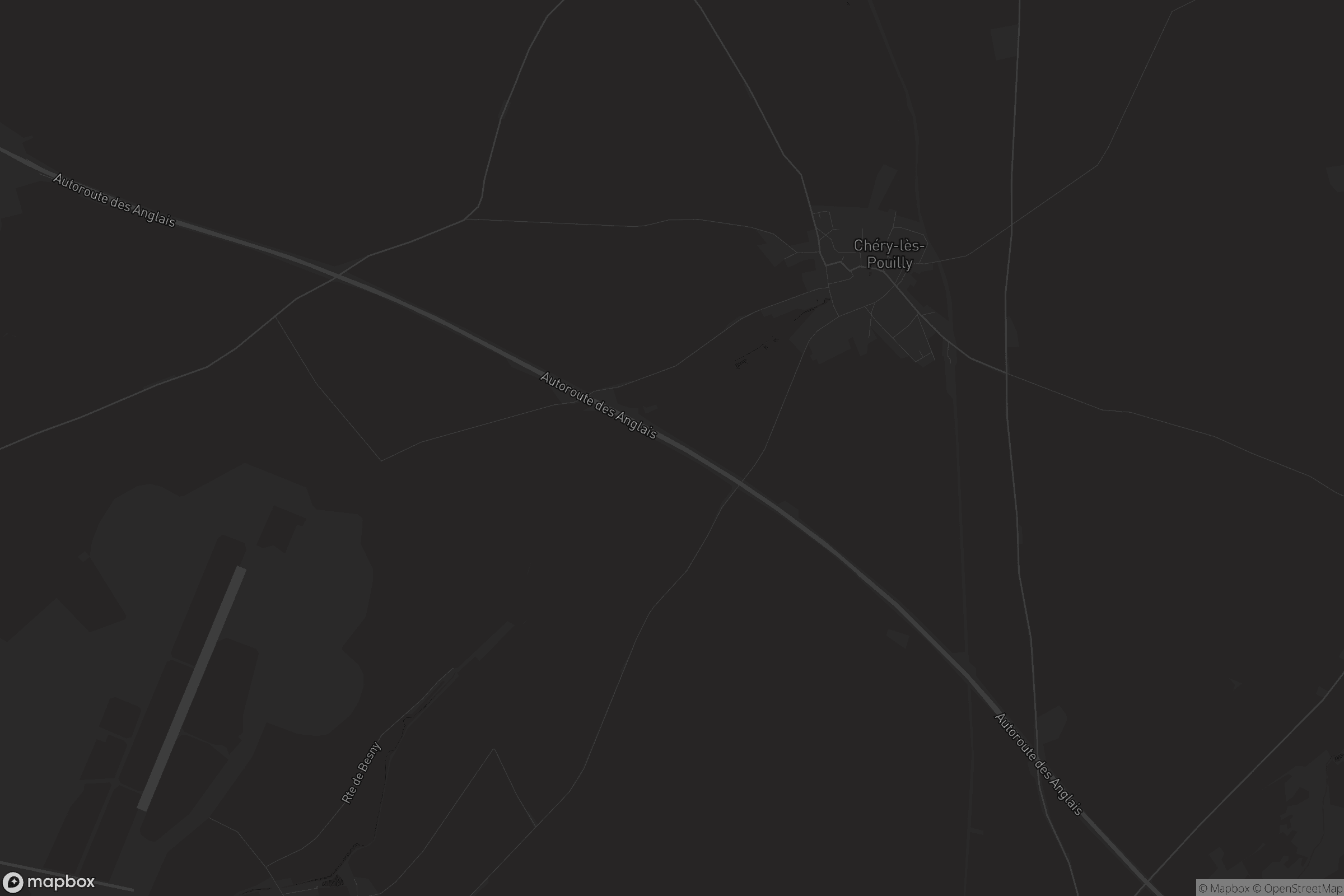 Carte de Chéry-lès-Pouilly