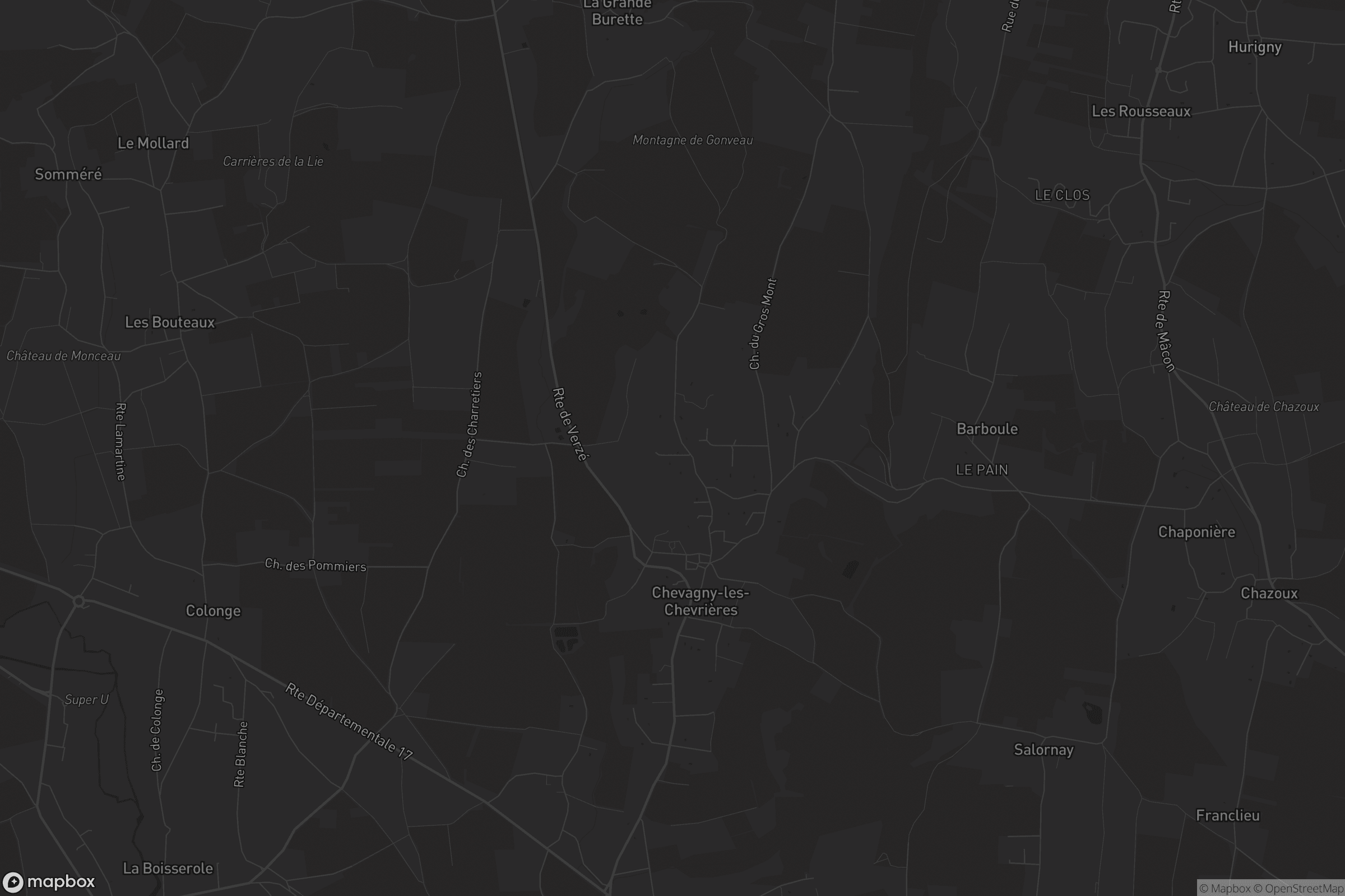 Carte de Chevagny-les-Chevrières