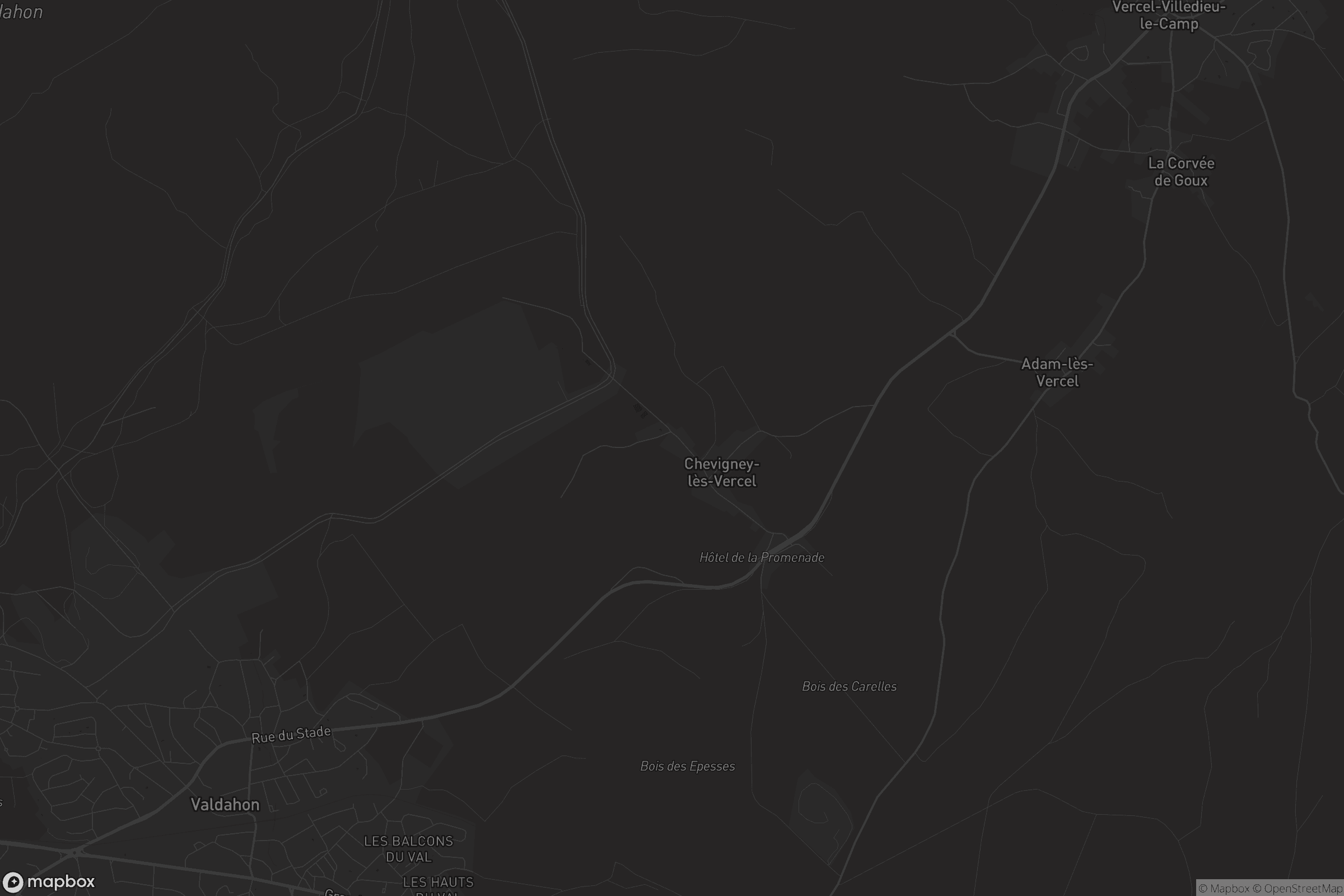 Carte de Chevigney-lès-Vercel