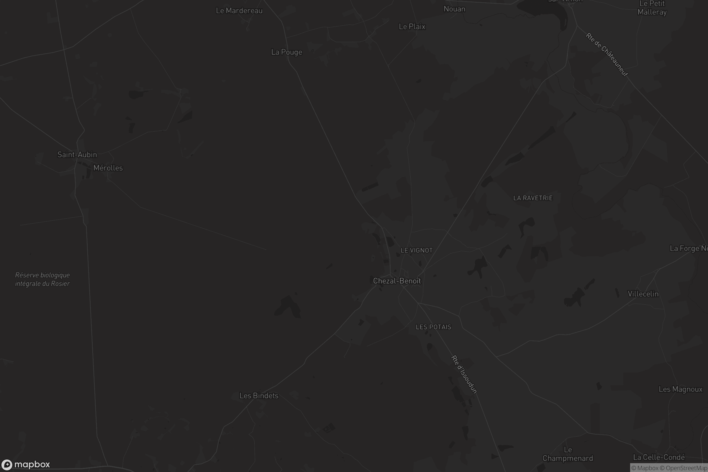 Carte de Chezal-Benoît