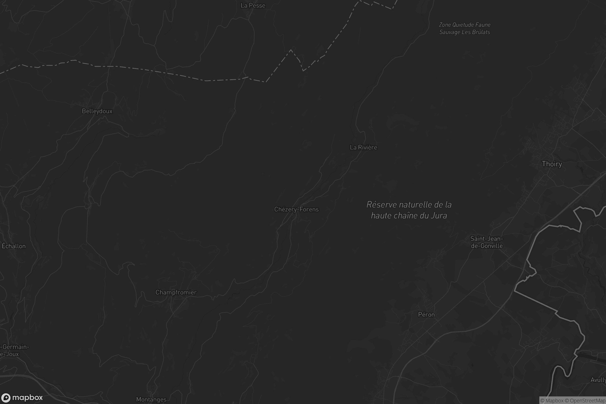 Carte de Chézery-Forens