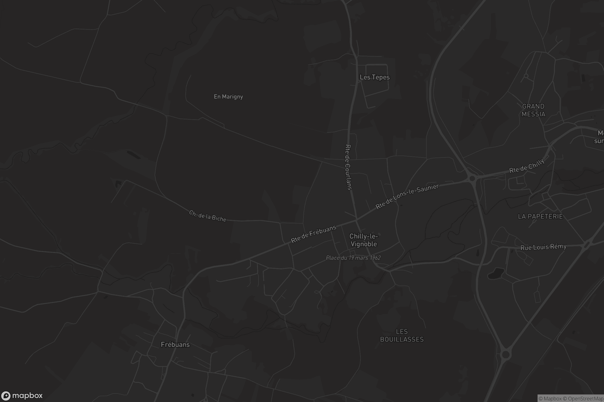 Carte de Chilly-le-Vignoble