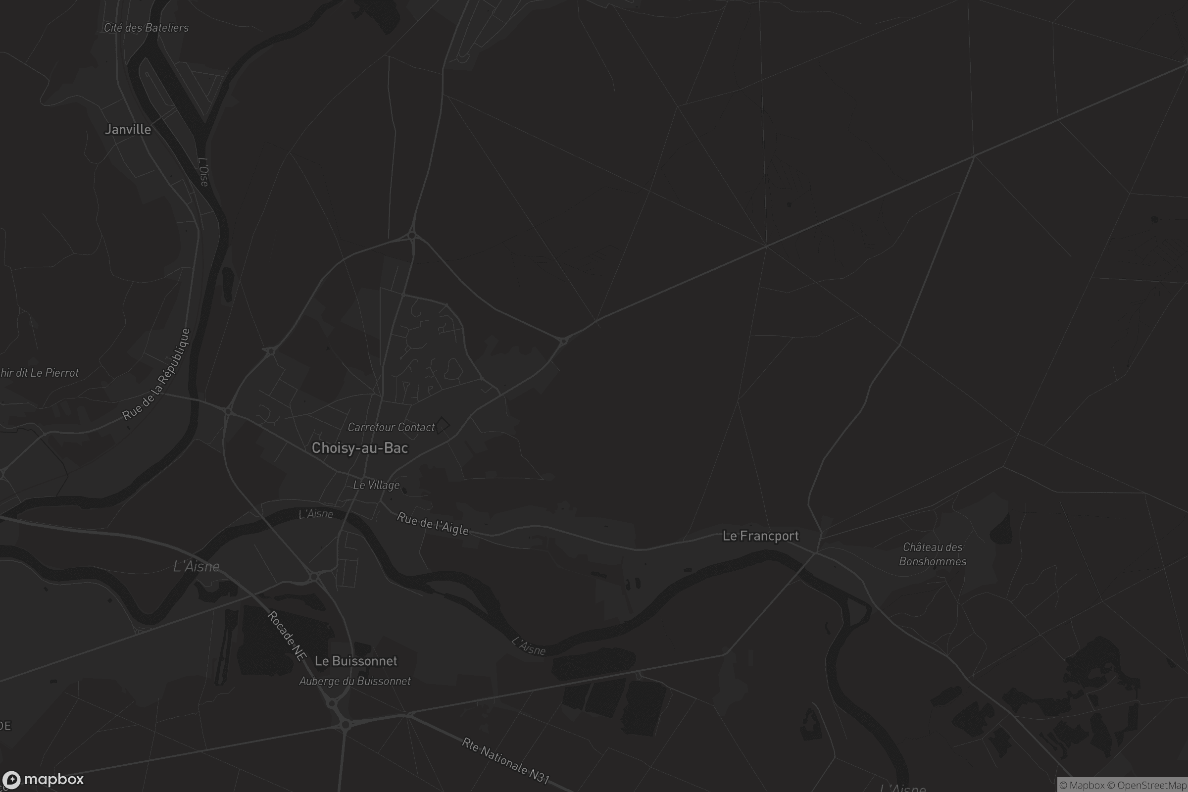 Carte de Choisy-au-Bac