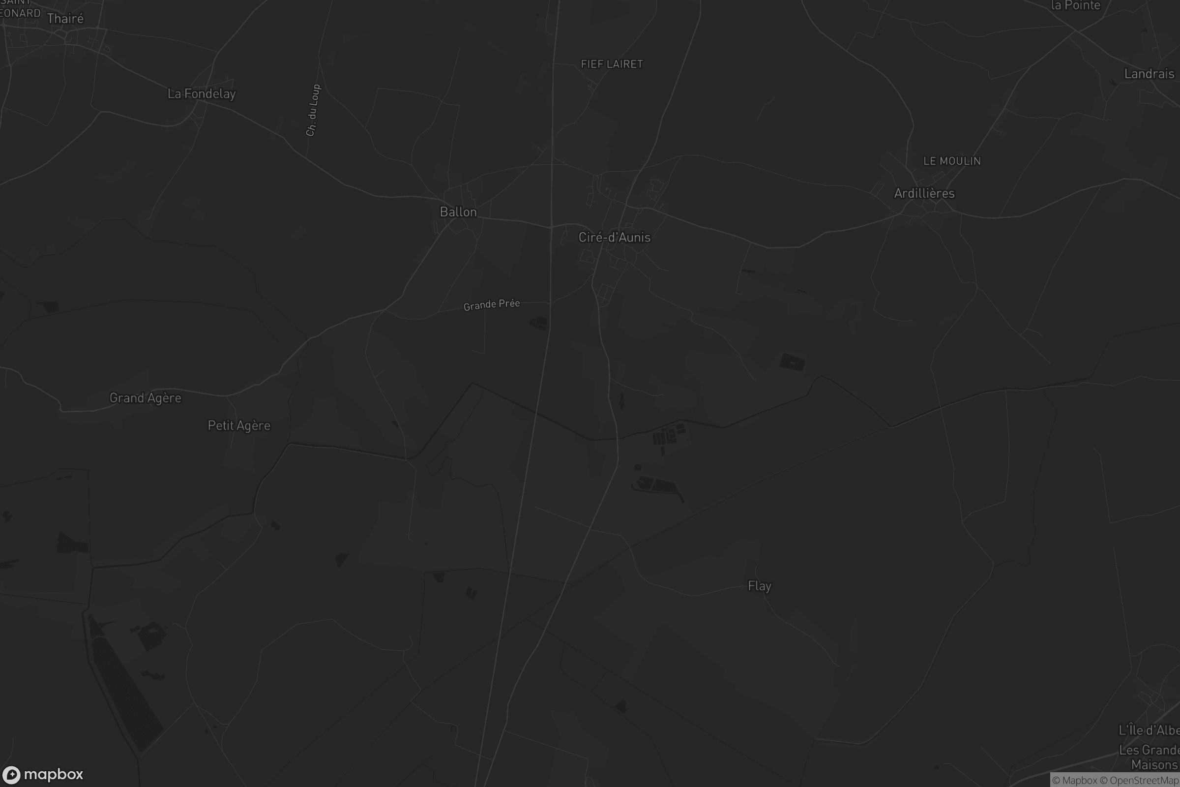 Carte de Ciré-d'Aunis