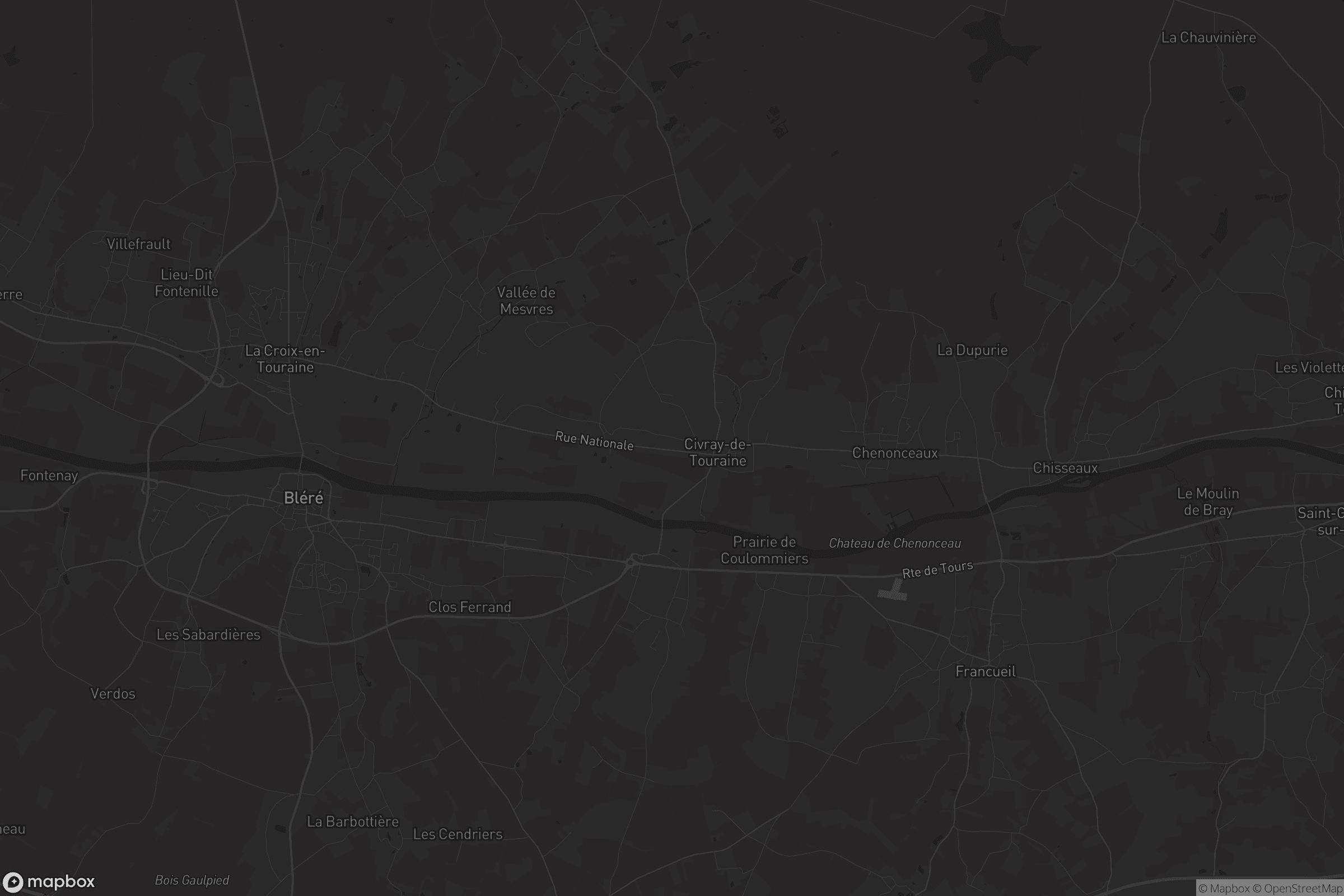 Carte de Civray-de-Touraine