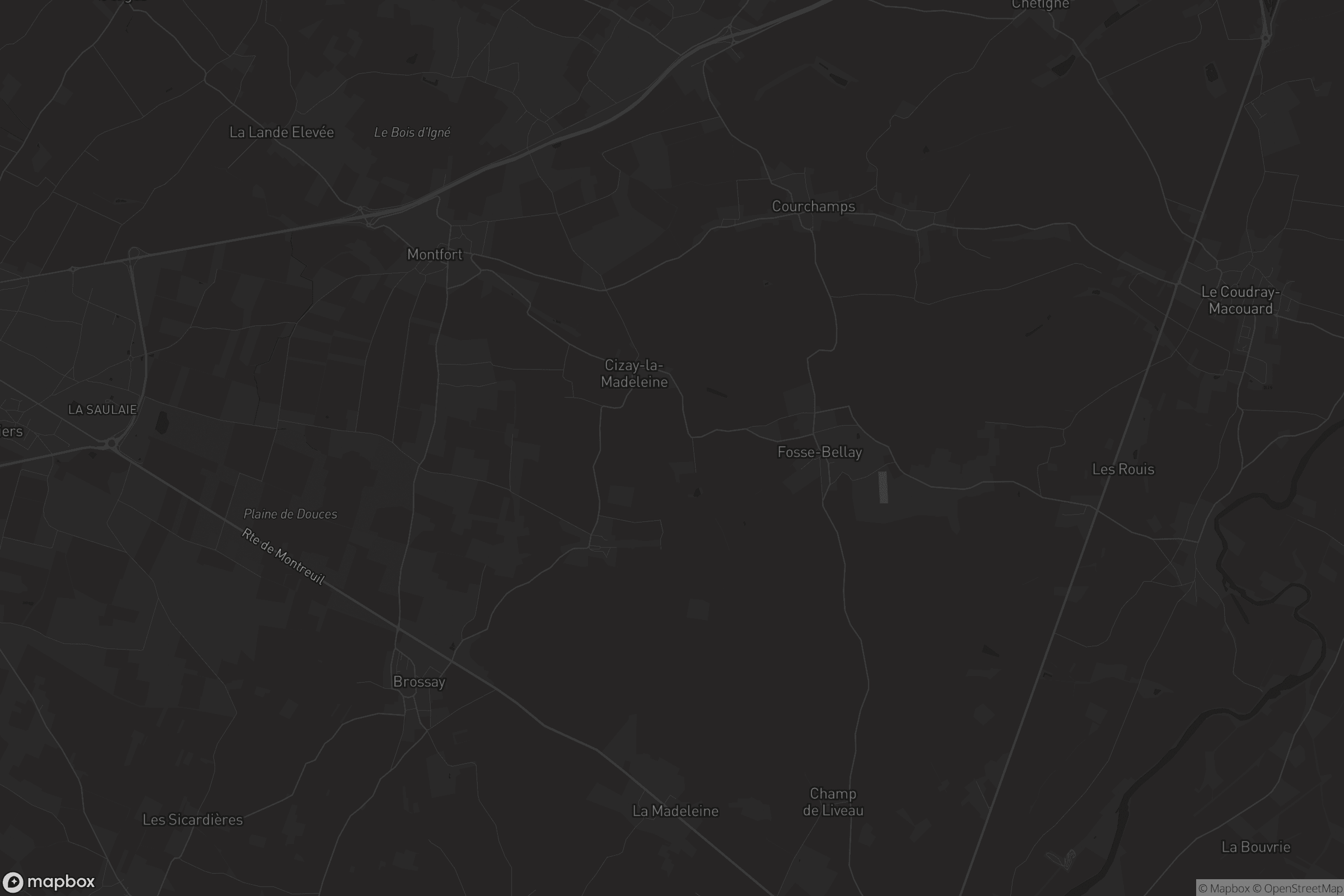 Carte de Cizay-la-Madeleine