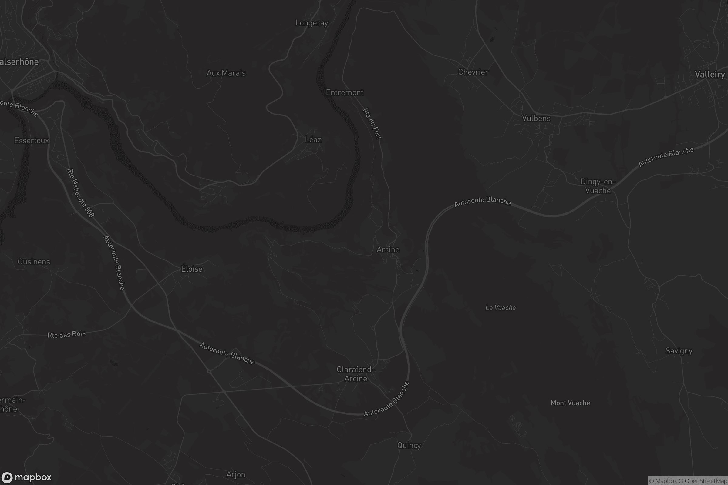 Carte de Clarafond-Arcine