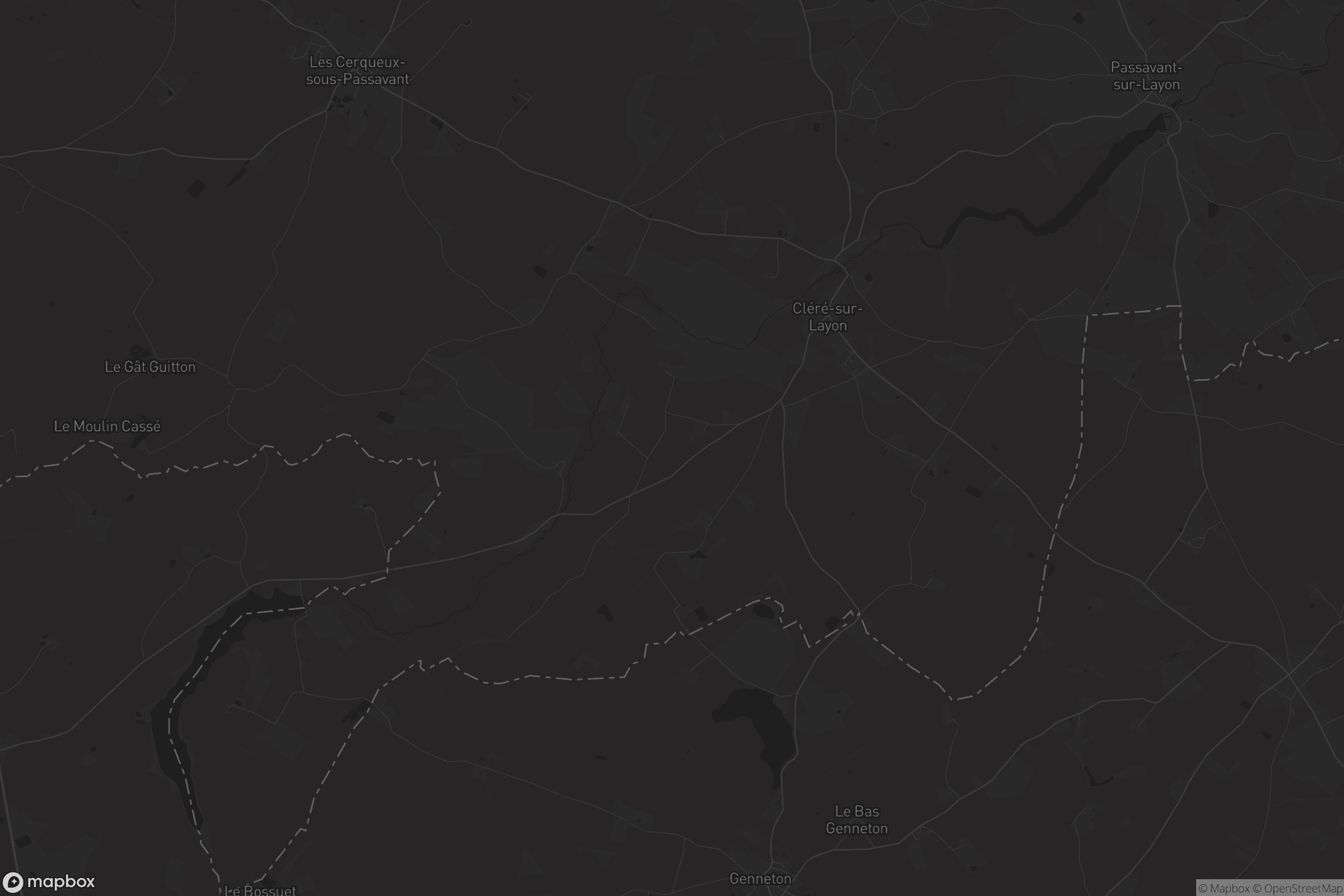 Carte de Cléré-sur-Layon