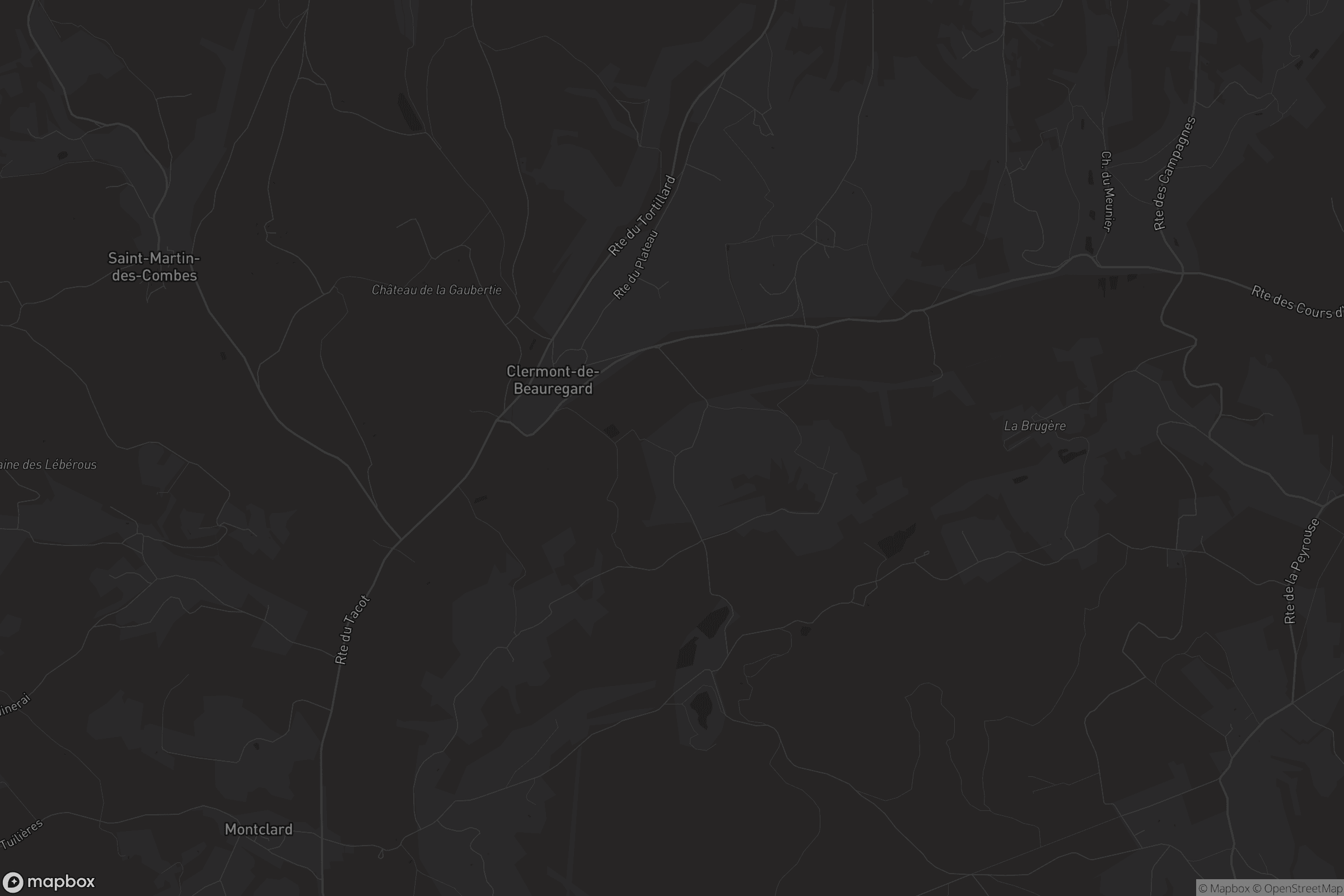 Carte de Clermont-de-Beauregard