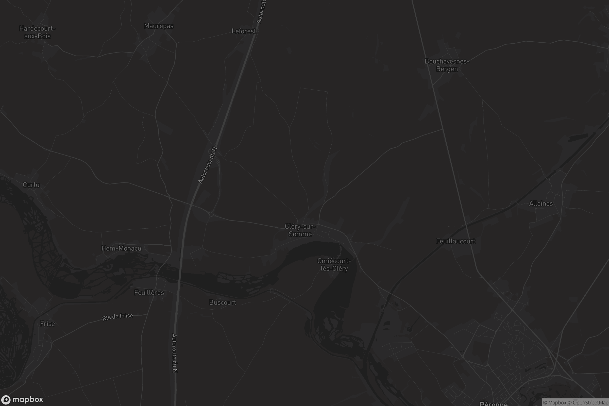 Carte de Cléry-sur-Somme