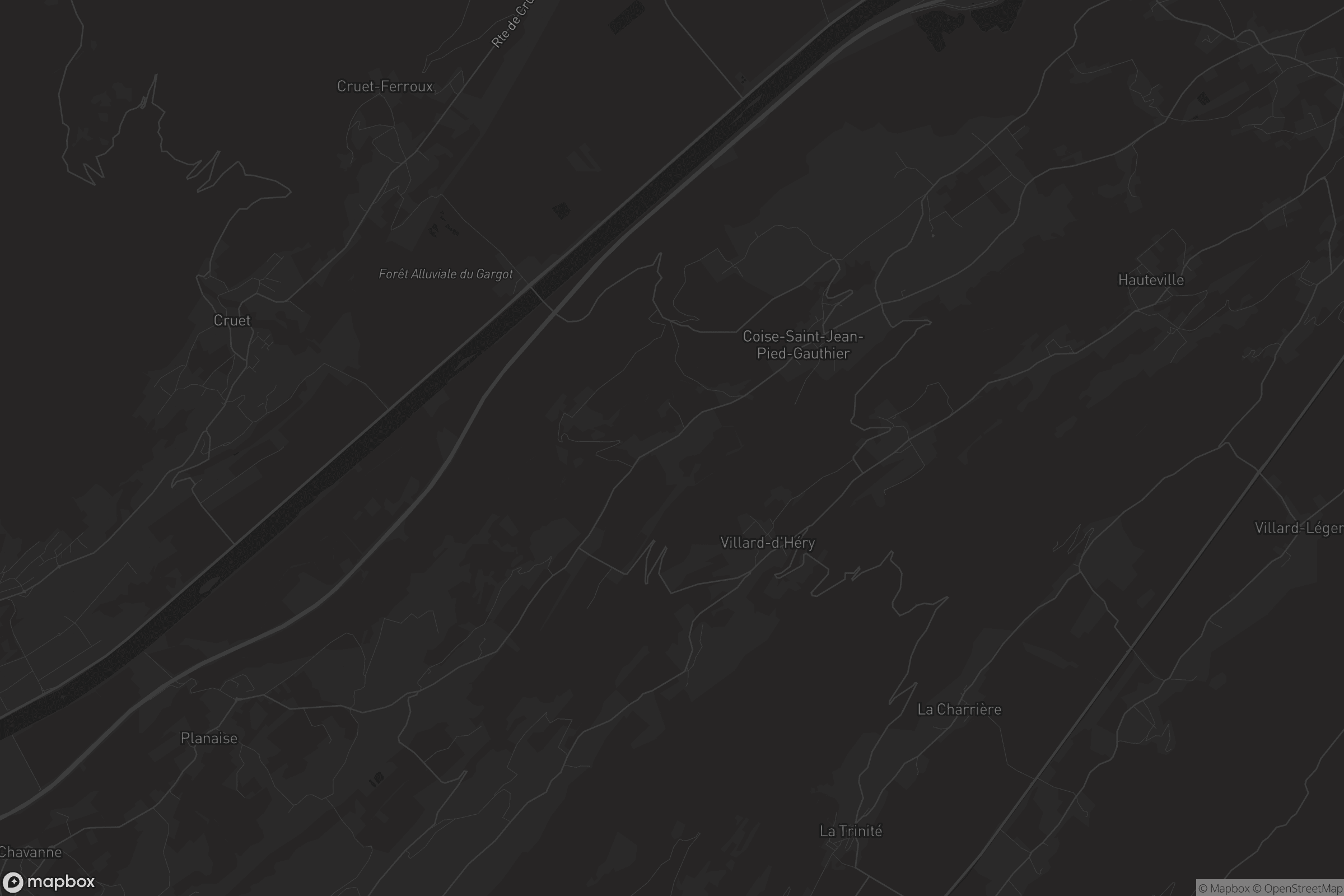 Carte de Coise-Saint-Jean-Pied-Gauthier