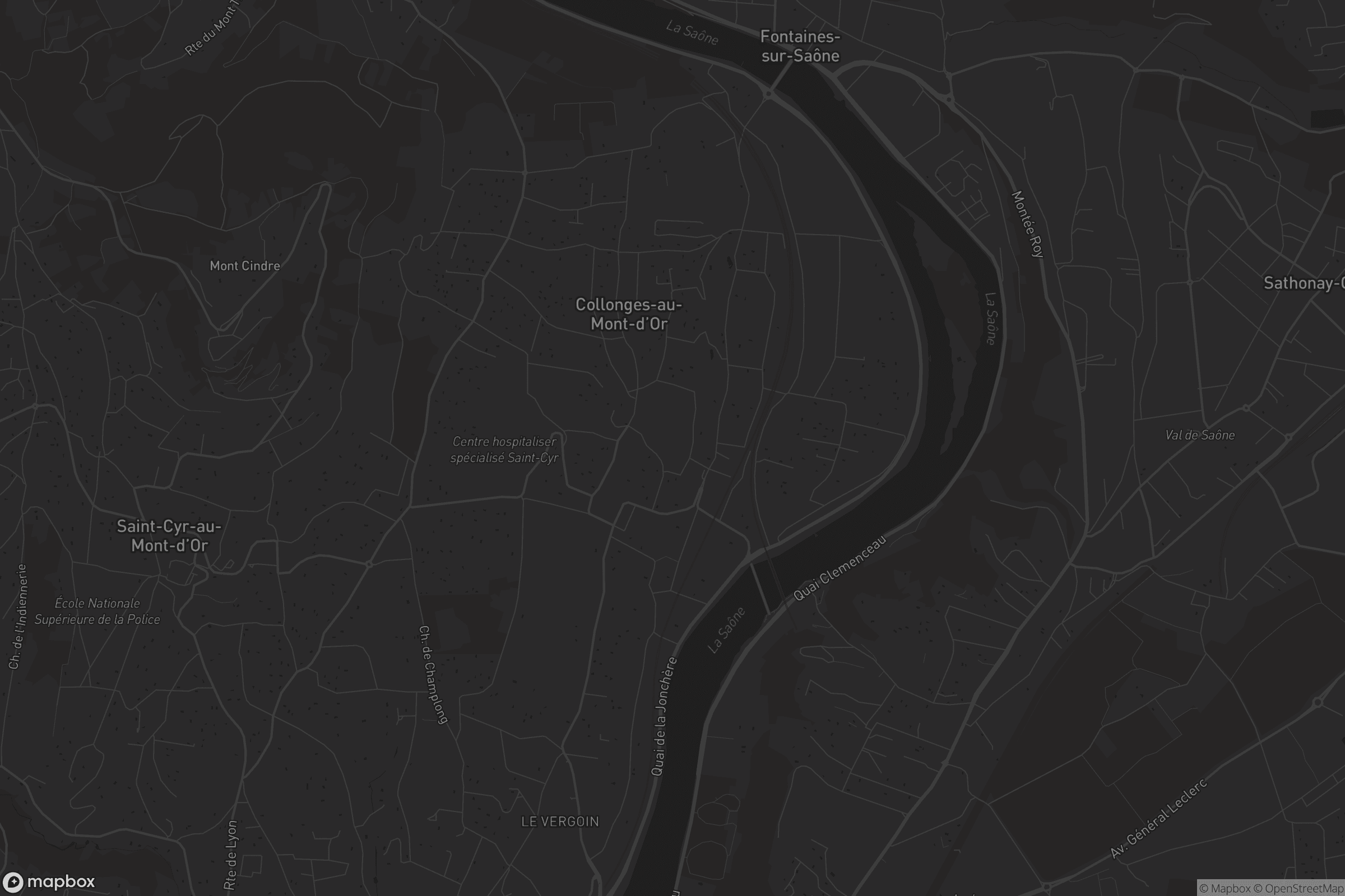 Carte de Collonges-au-Mont-d'Or