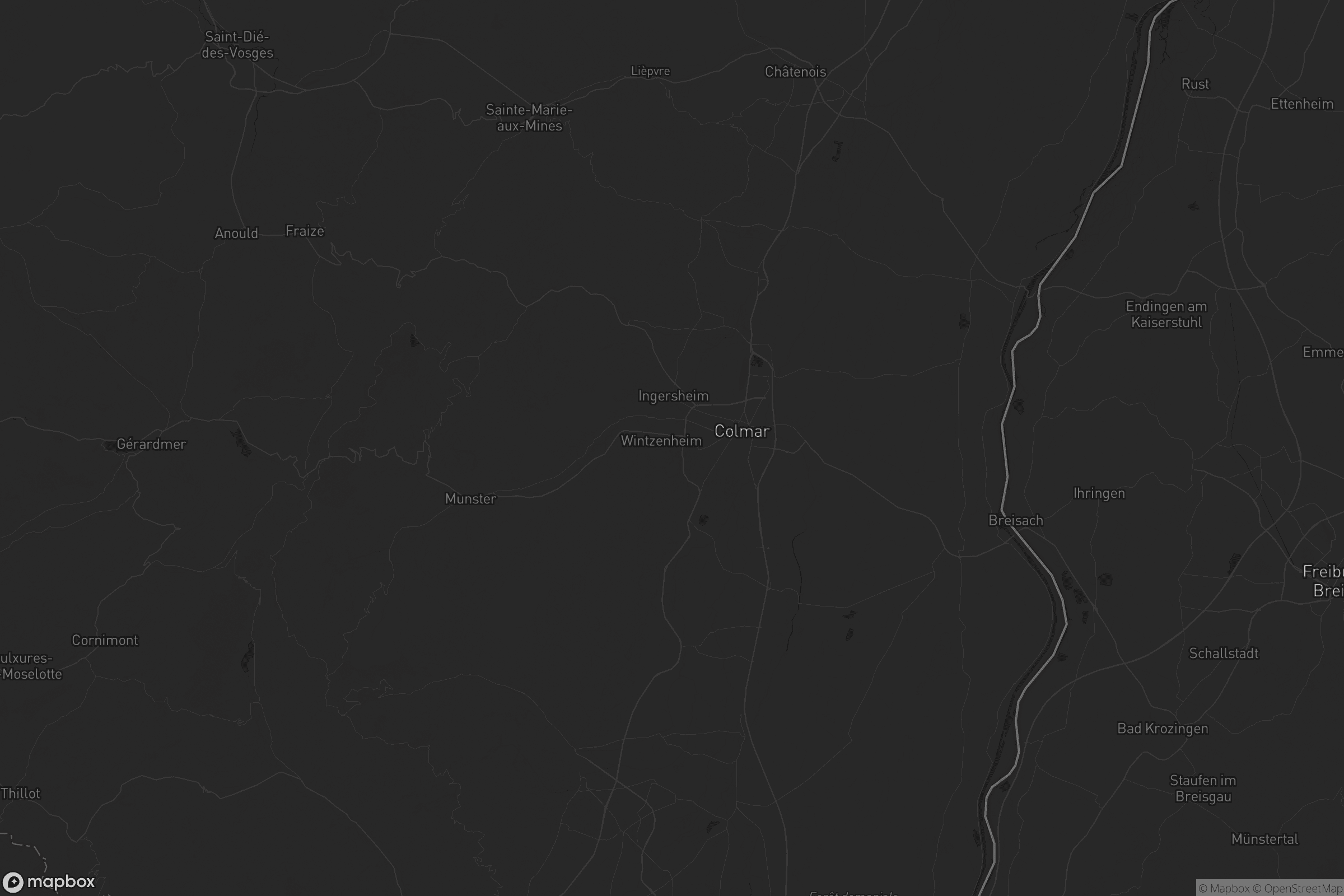 Carte de Colmar-Ribeauvillé