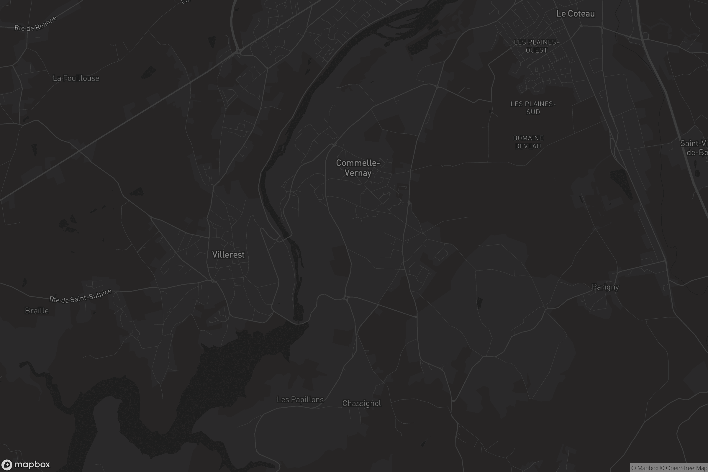 Carte de Commelle-Vernay