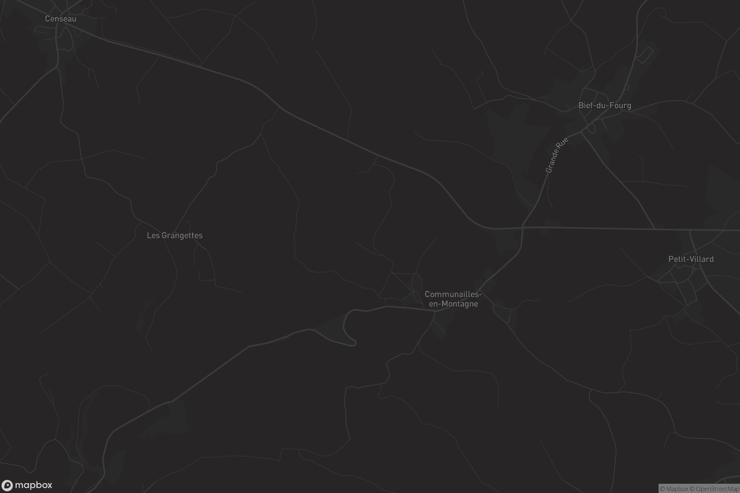 Carte de Communailles-en-Montagne