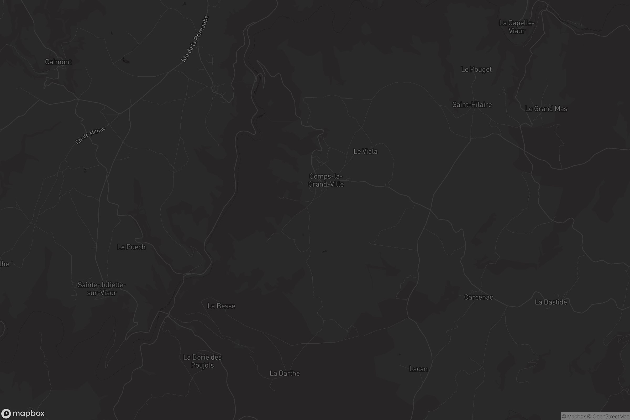 Carte de Comps-la-Grand-Ville