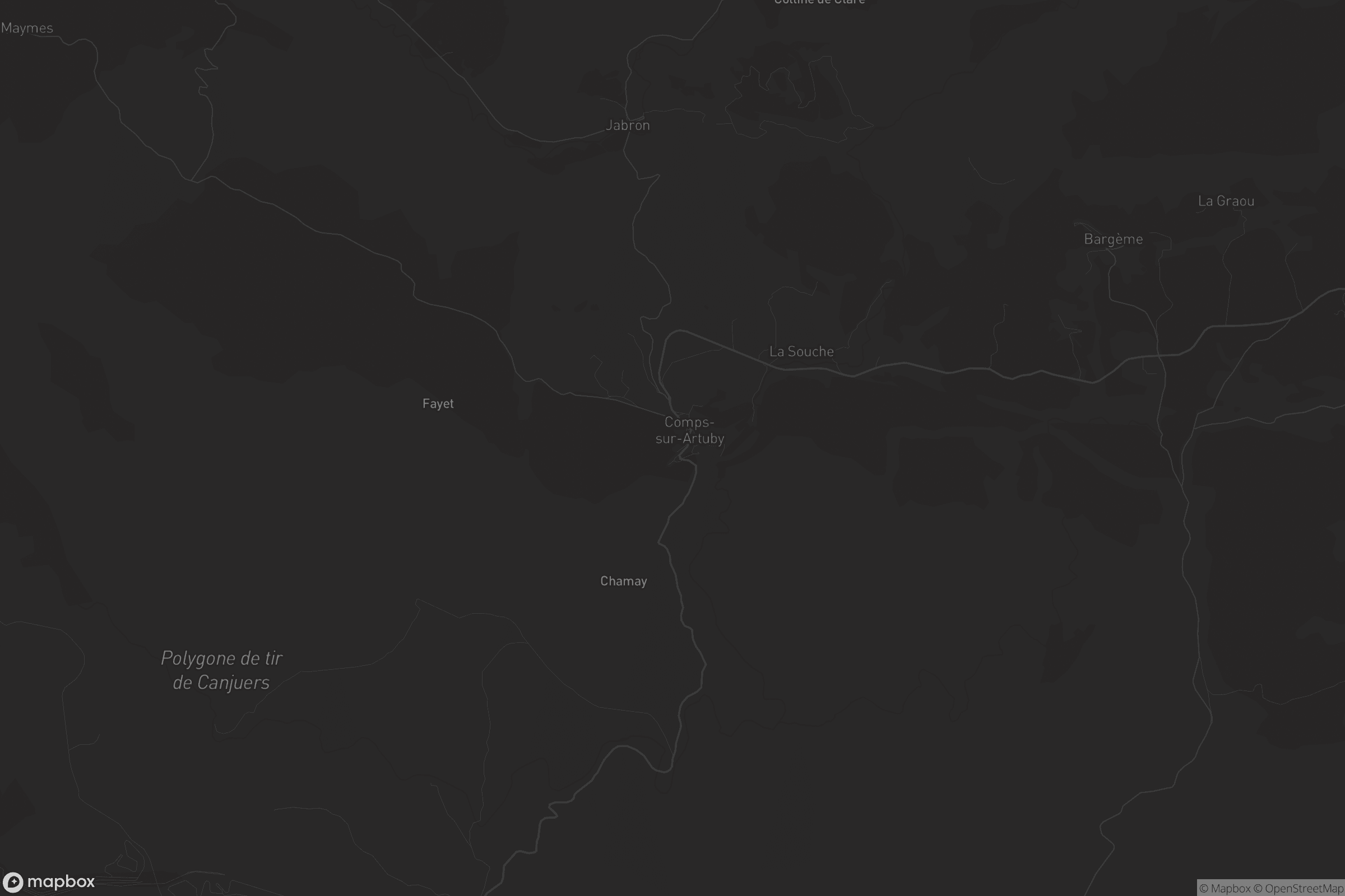 Carte de Comps-sur-Artuby