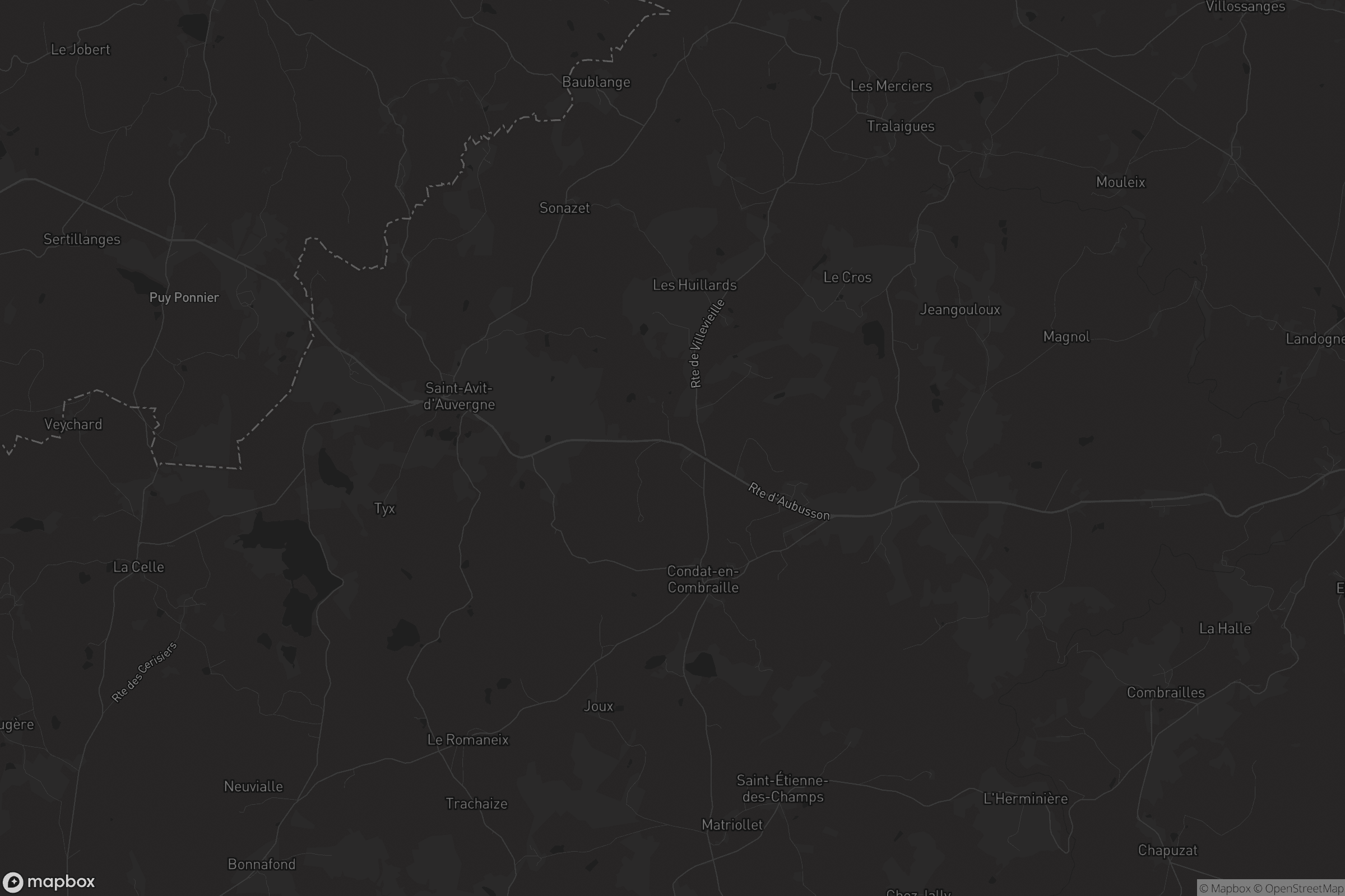 Carte de Condat-en-Combraille