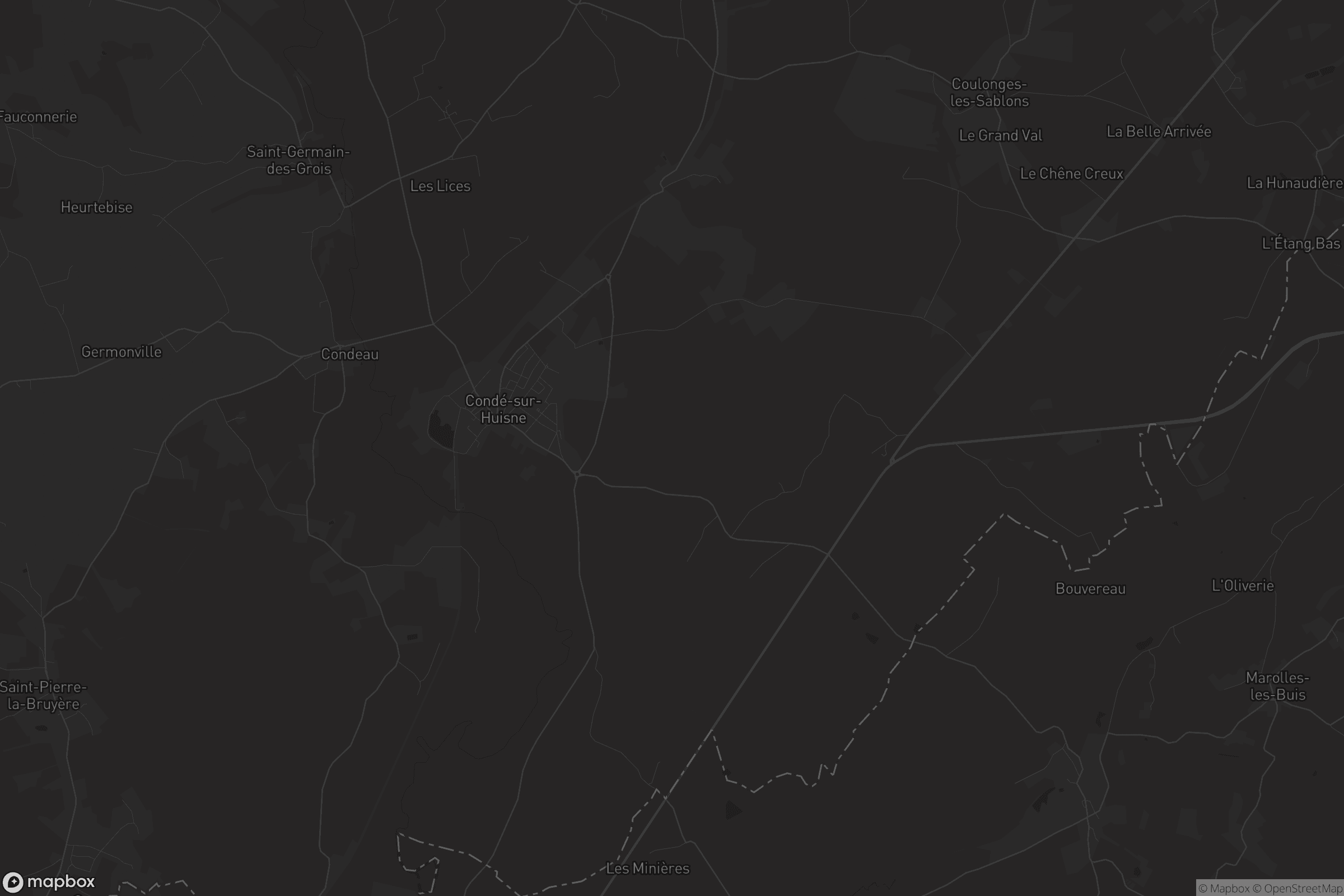 Carte de Condé-sur-Huisne