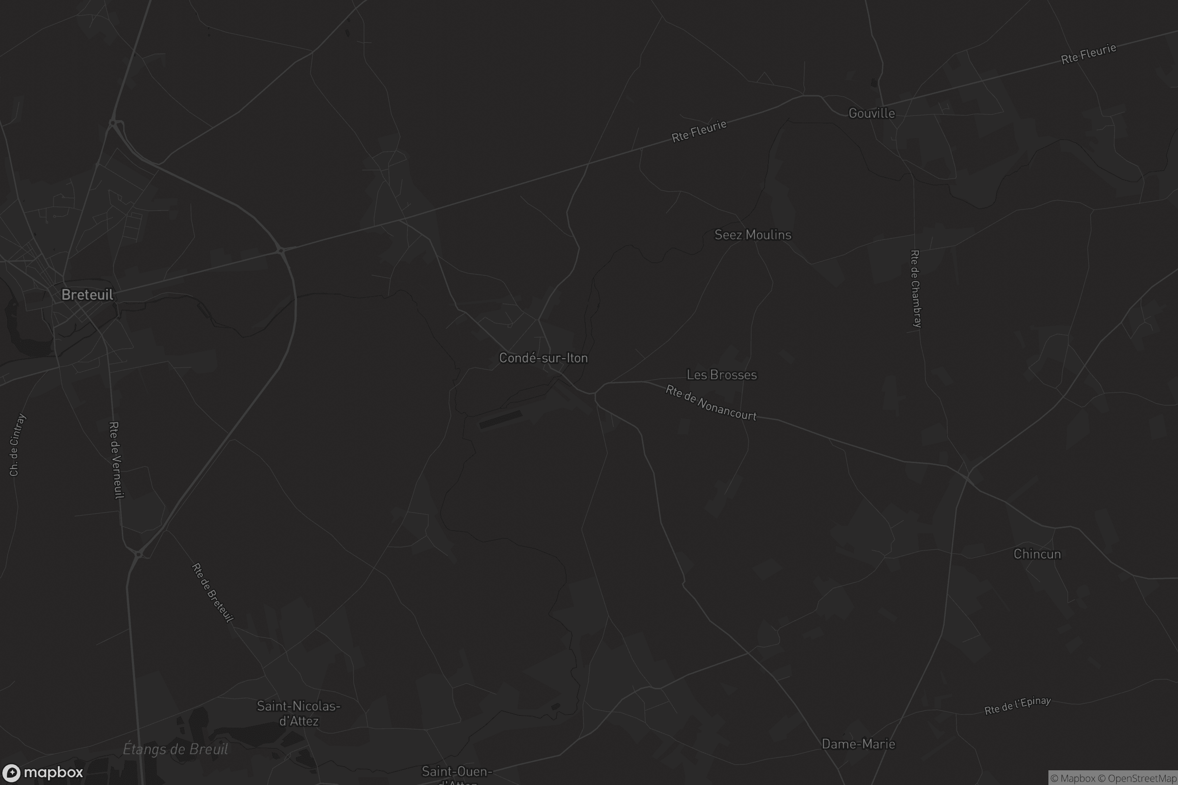 Carte de Condé-sur-Iton