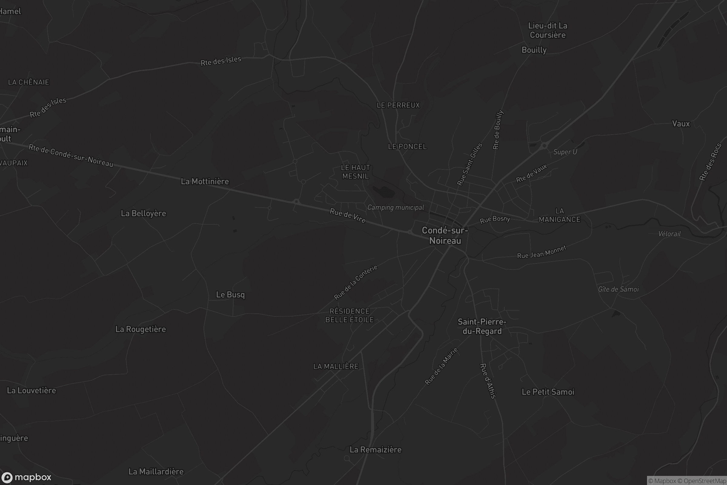 Carte de Condé-sur-Noireau