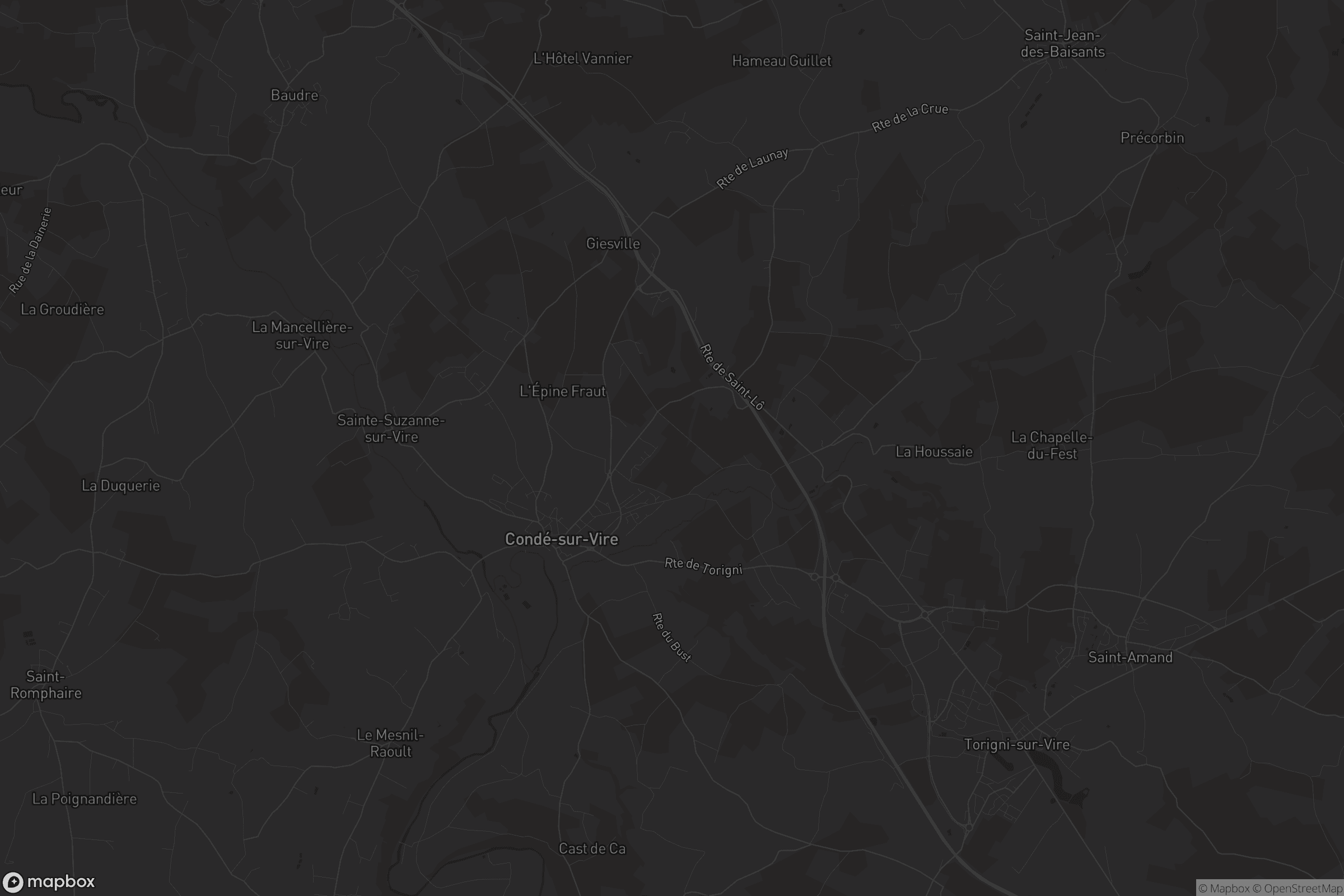 Carte de Condé-sur-Vire