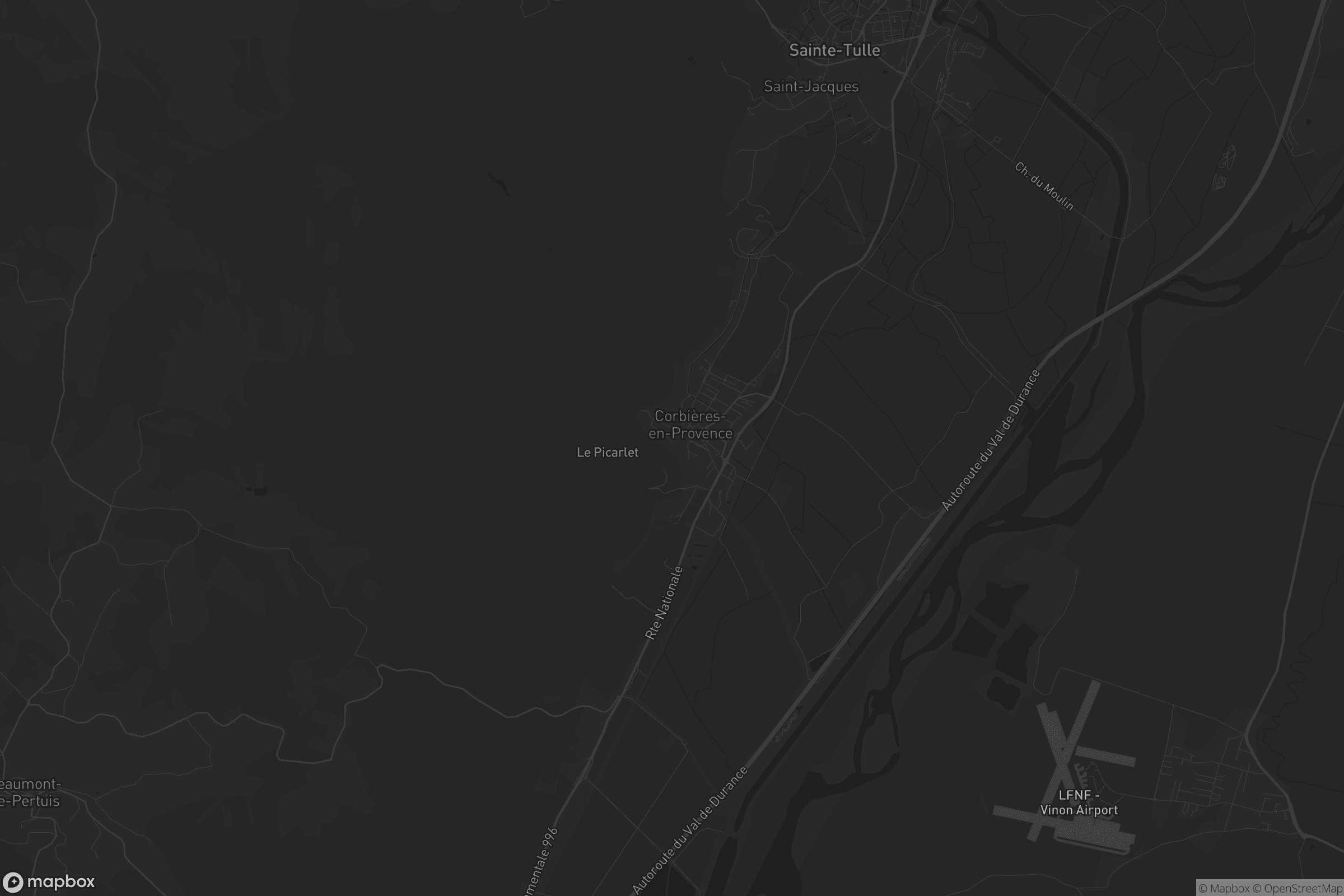 Carte de Corbières-en-Provence