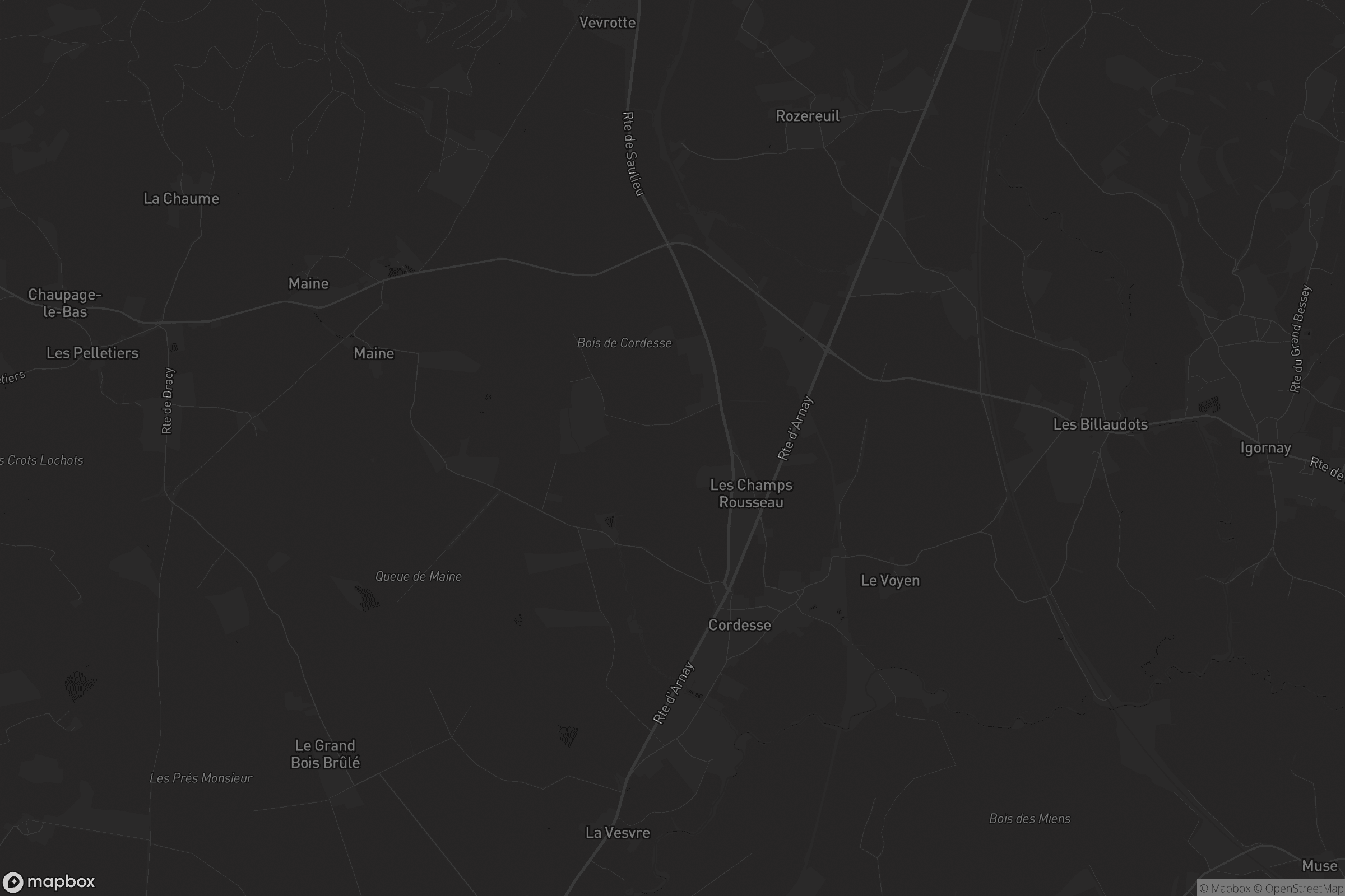 Carte de Cordesse