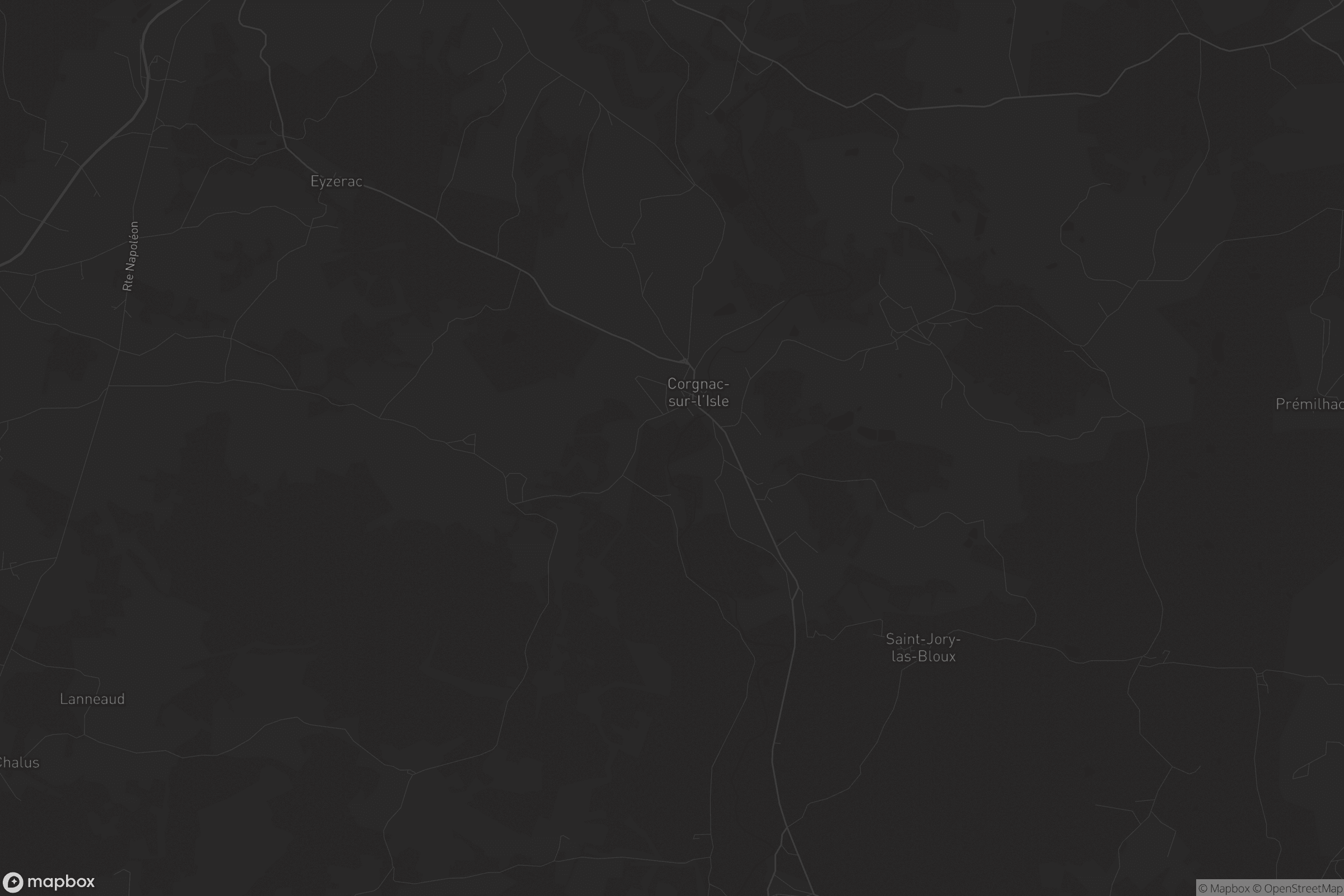 Carte de Corgnac-sur-l'Isle