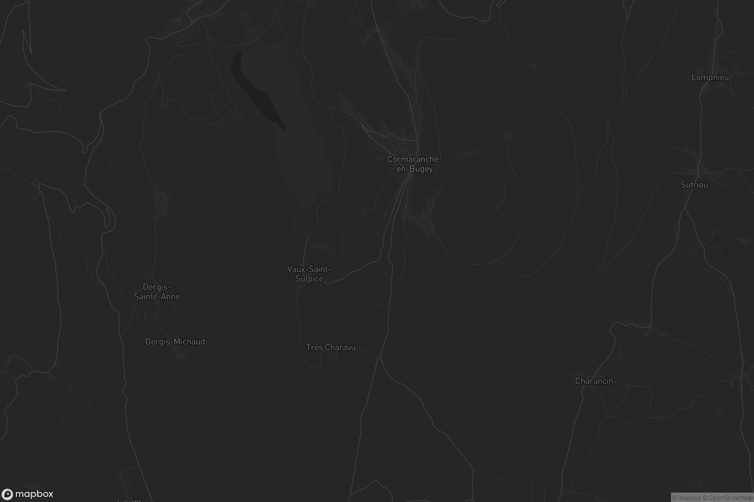 Carte de Cormaranche-en-Bugey