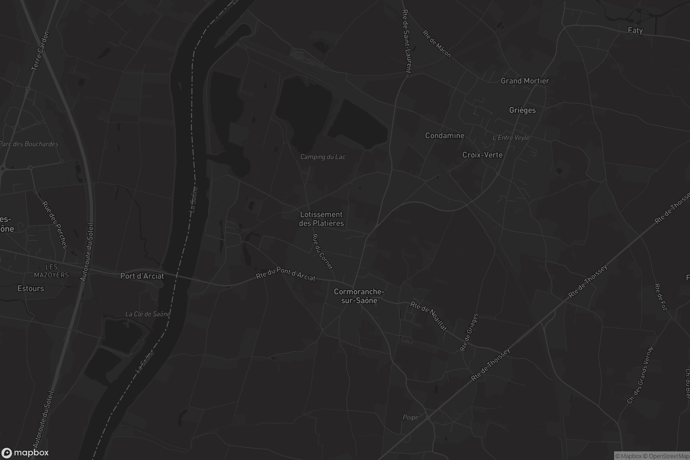 Carte de Cormoranche-sur-Saône