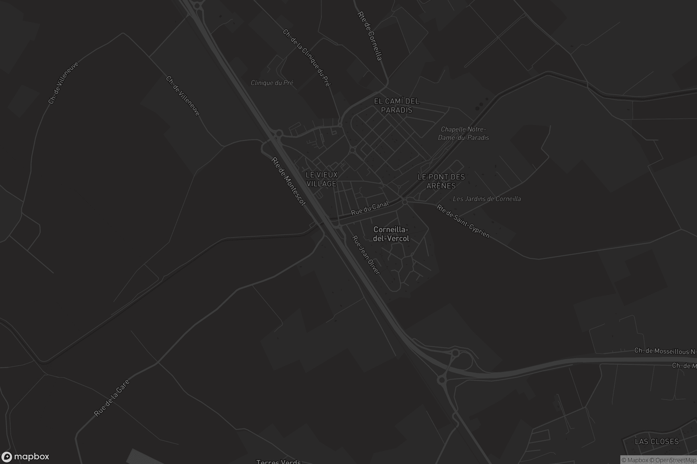 Carte de Corneilla-del-Vercol