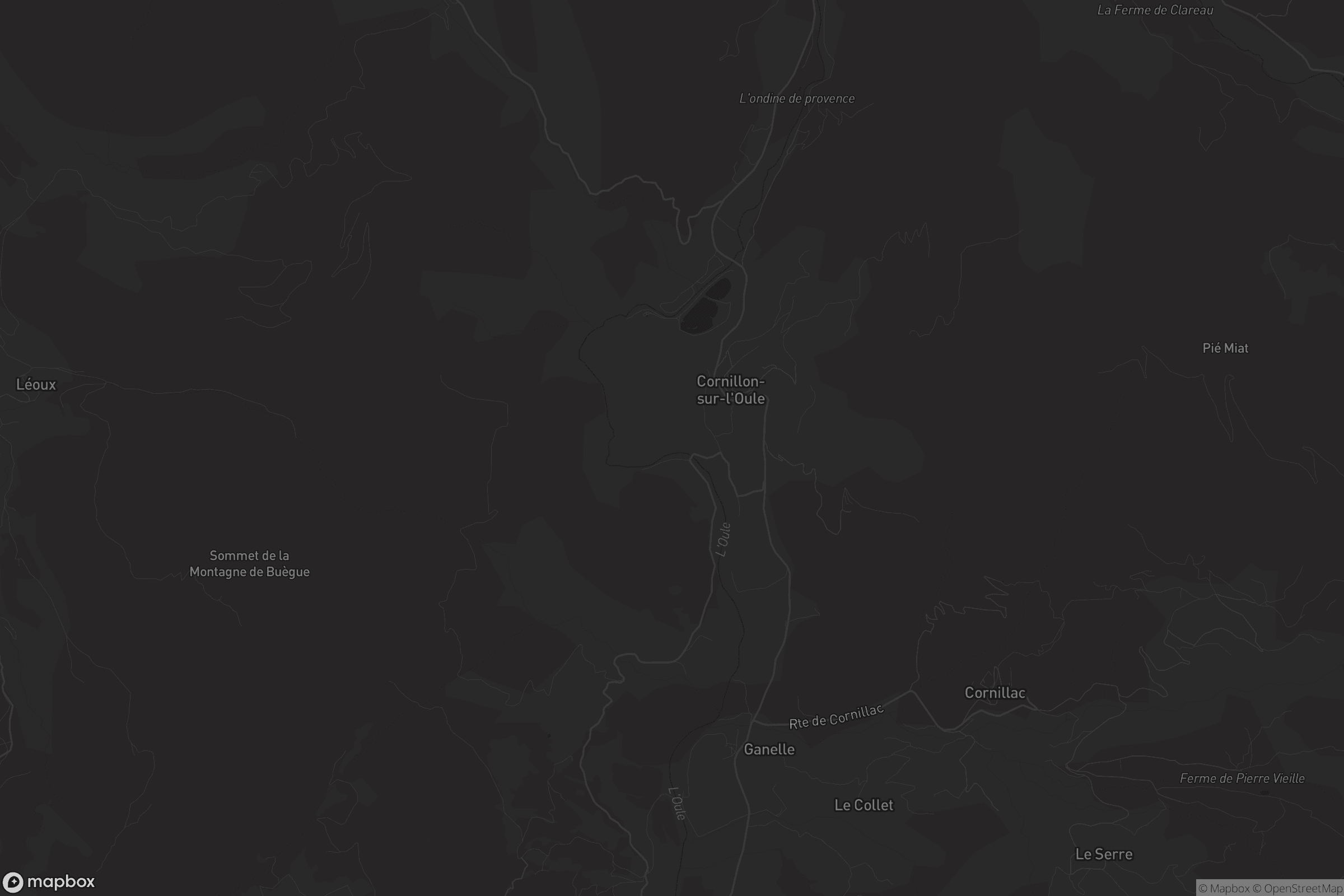 Carte de Cornillon-sur-l'Oule