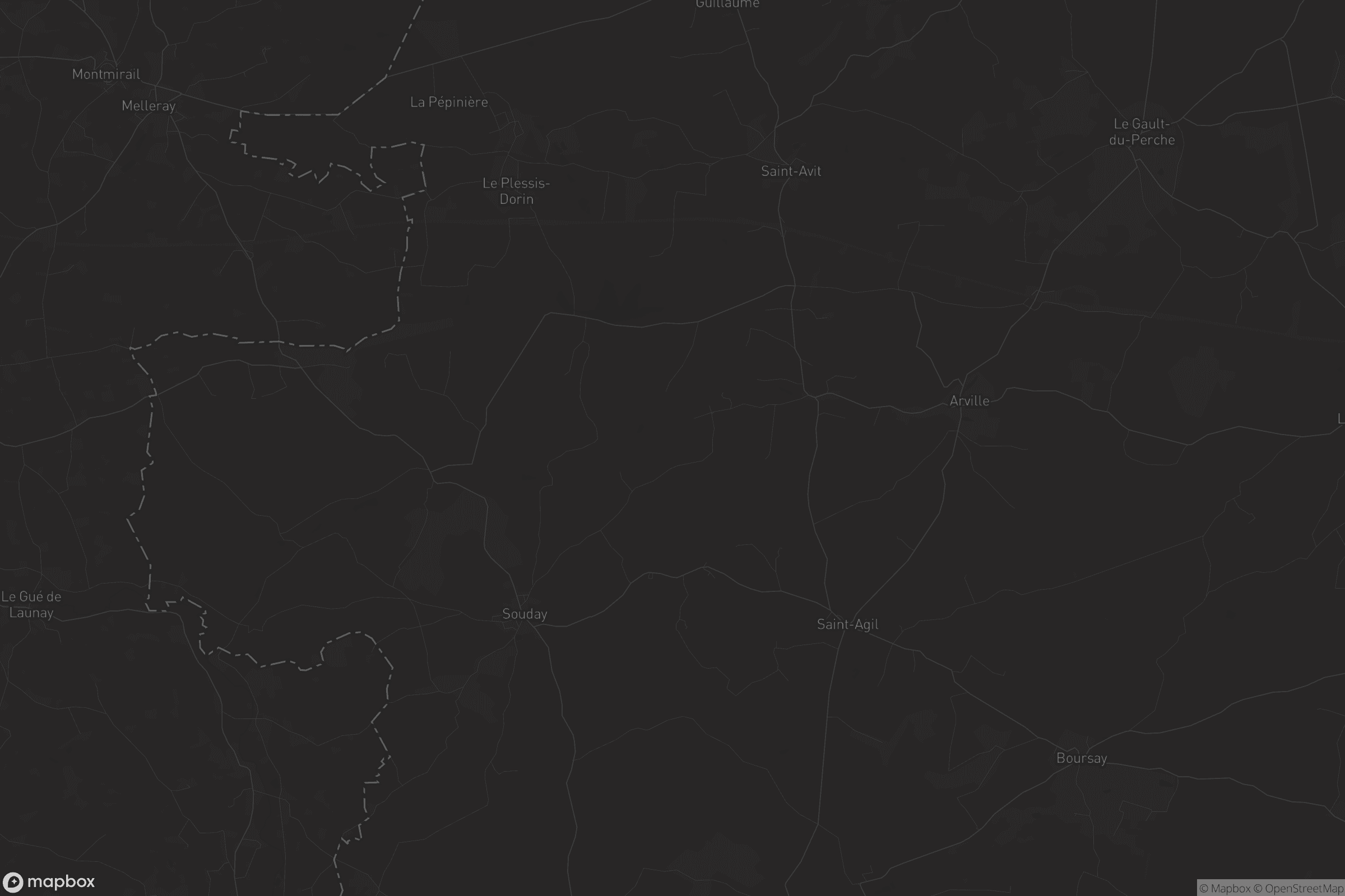 Carte de Couëtron-au-Perche