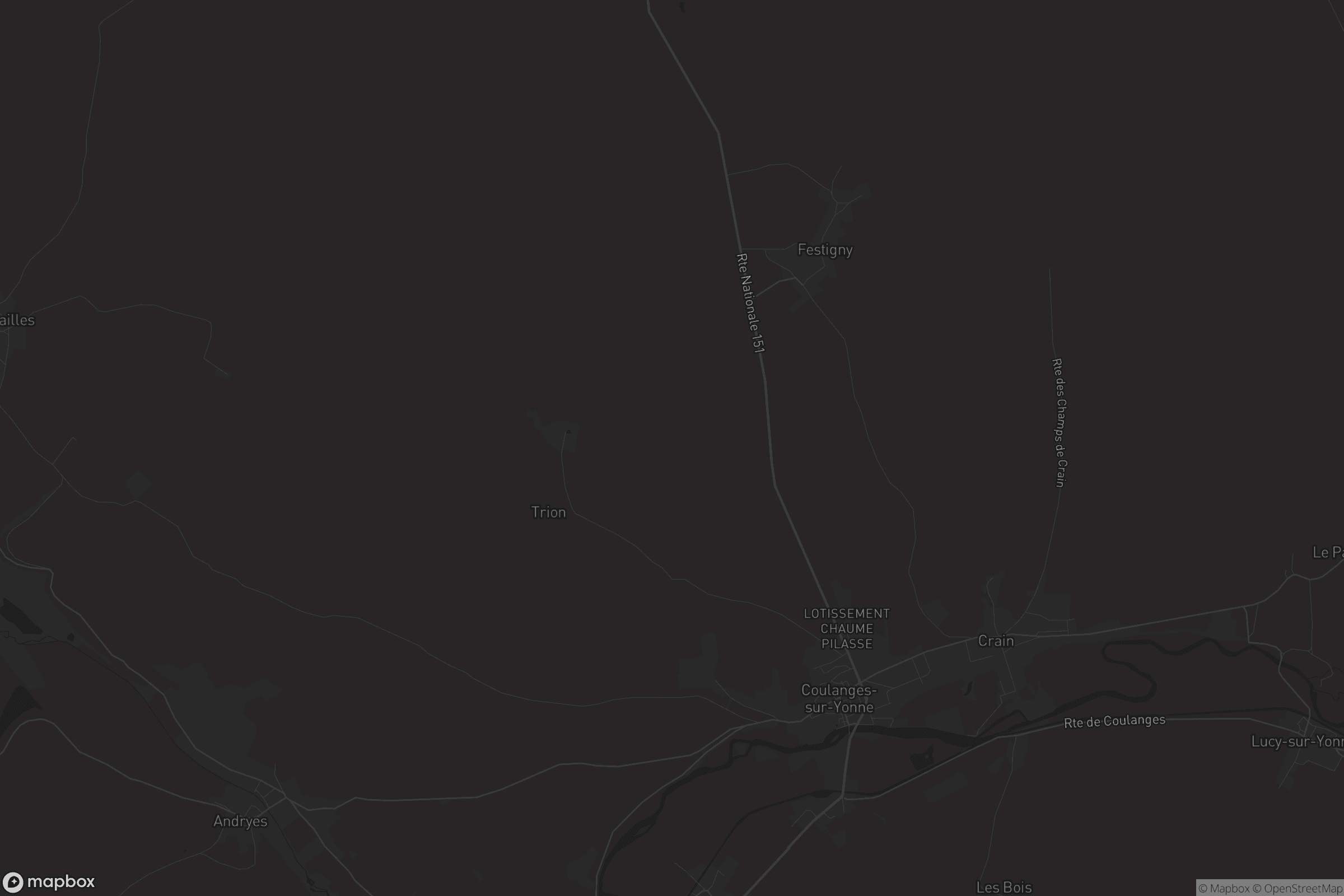 Carte de Coulanges-sur-Yonne