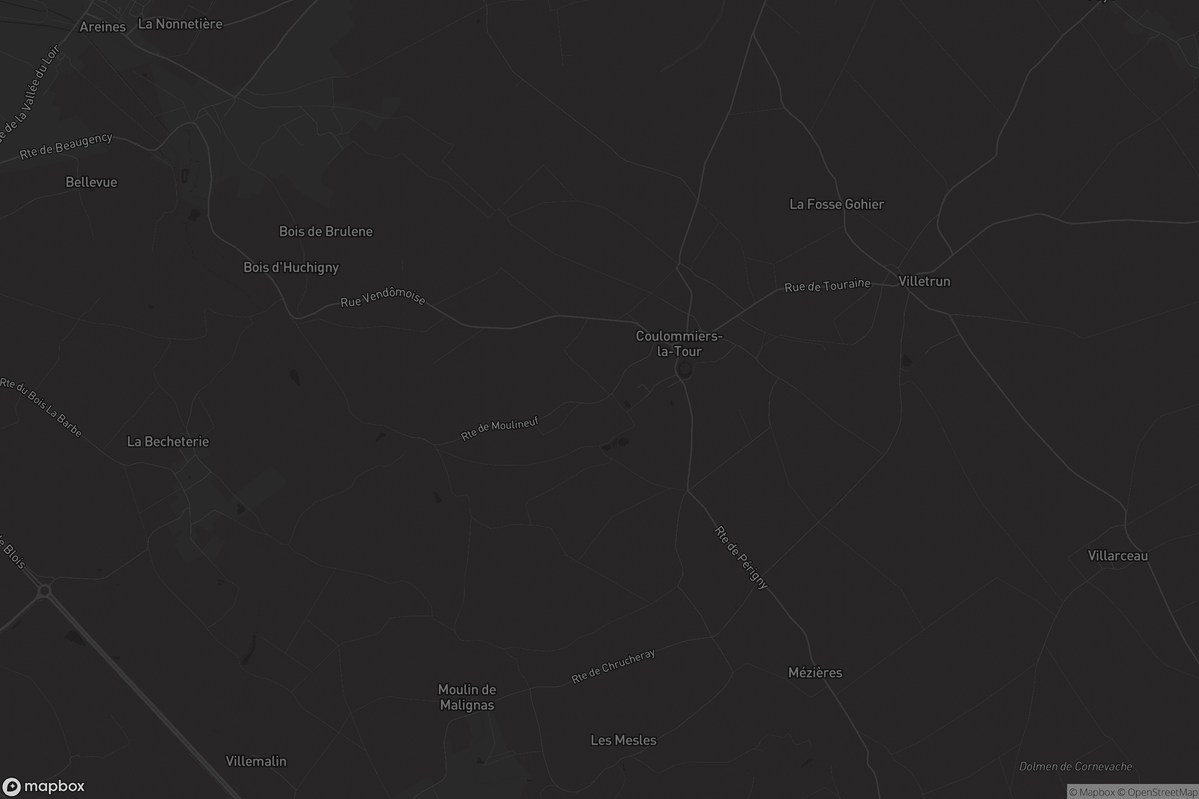 Carte de Coulommiers-la-Tour