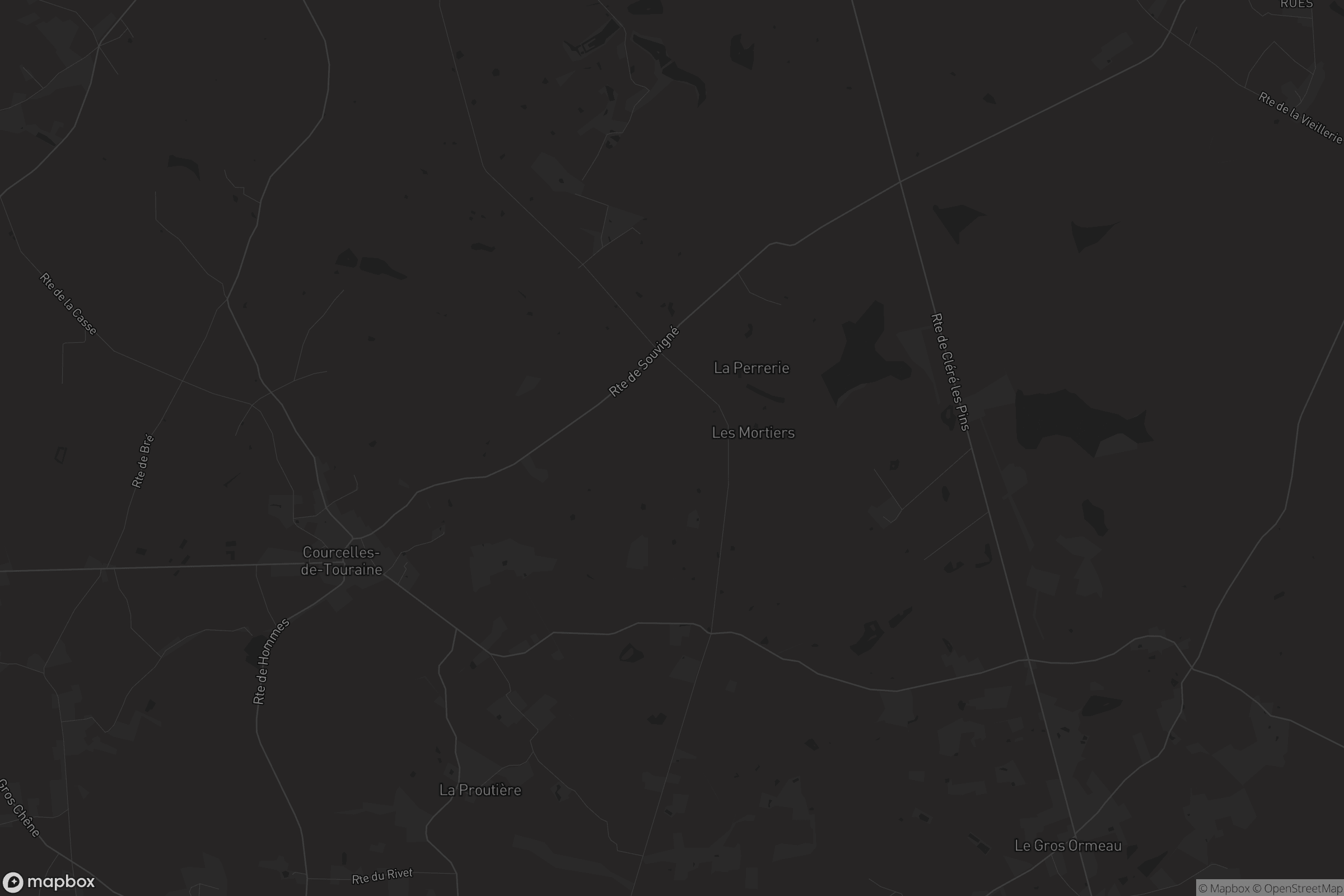 Carte de Courcelles-de-Touraine