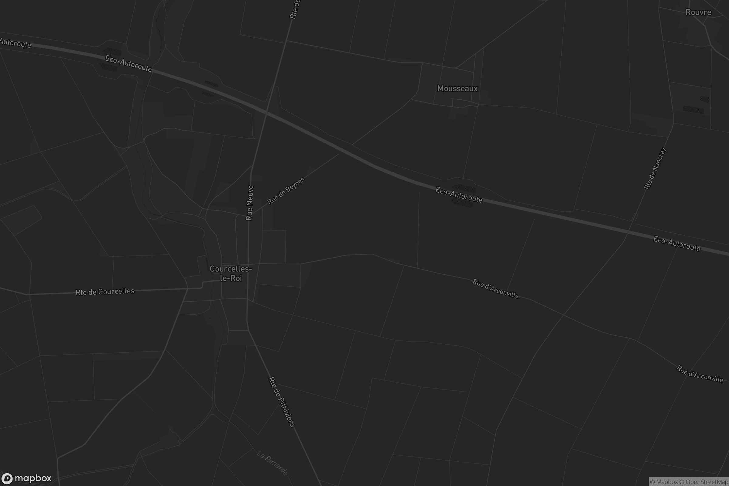 Carte de Courcelles-le-Roi