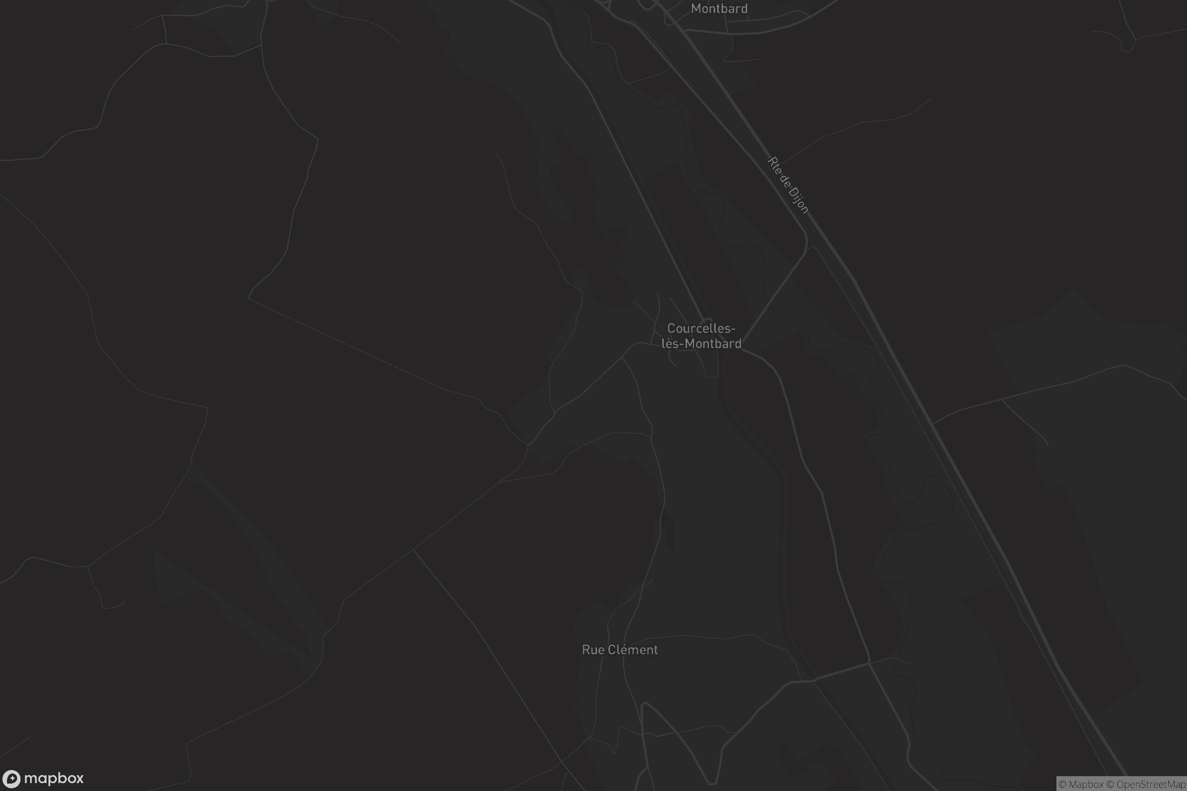 Carte de Courcelles-lès-Montbard