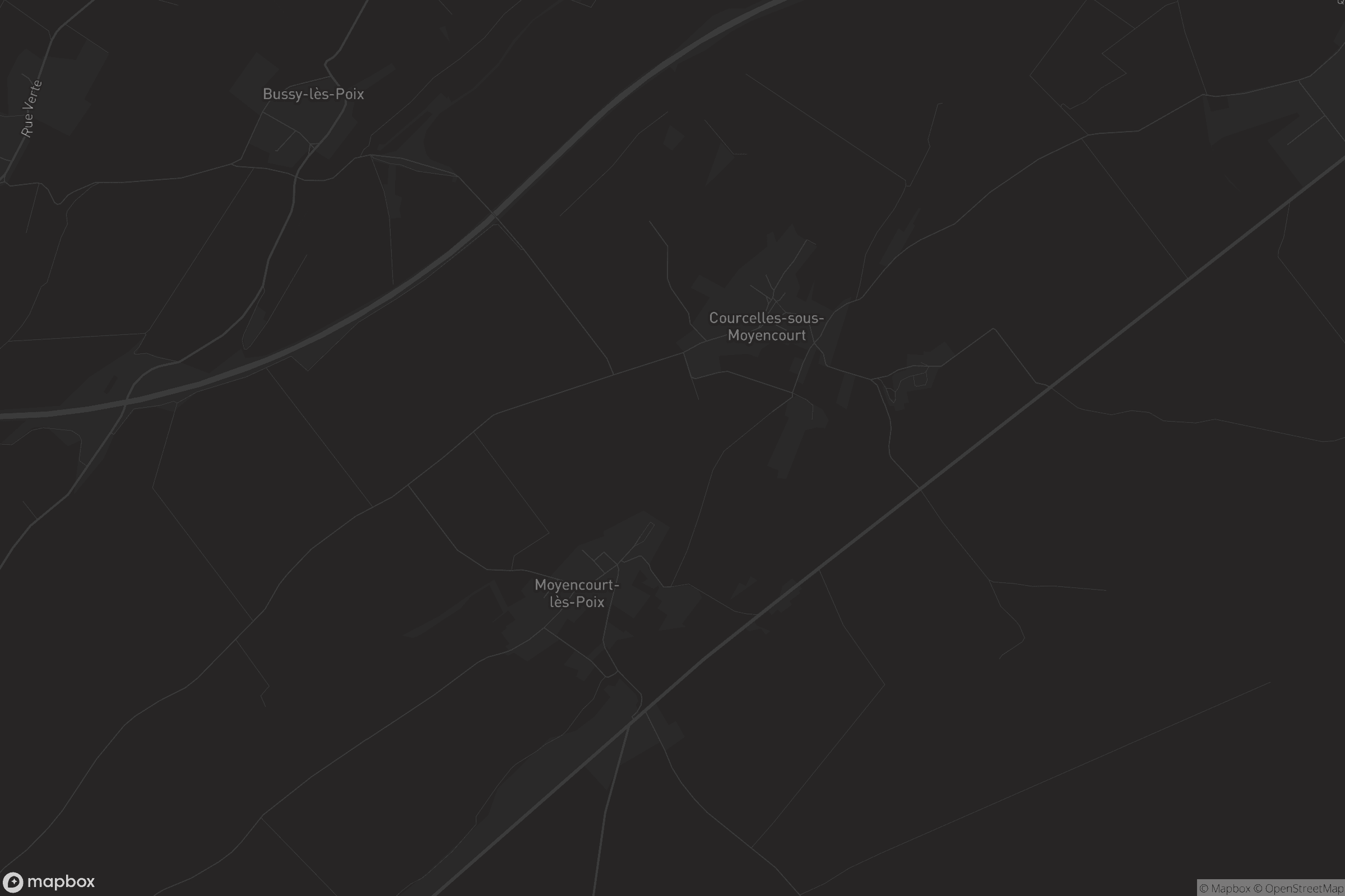 Carte de Courcelles-sous-Moyencourt