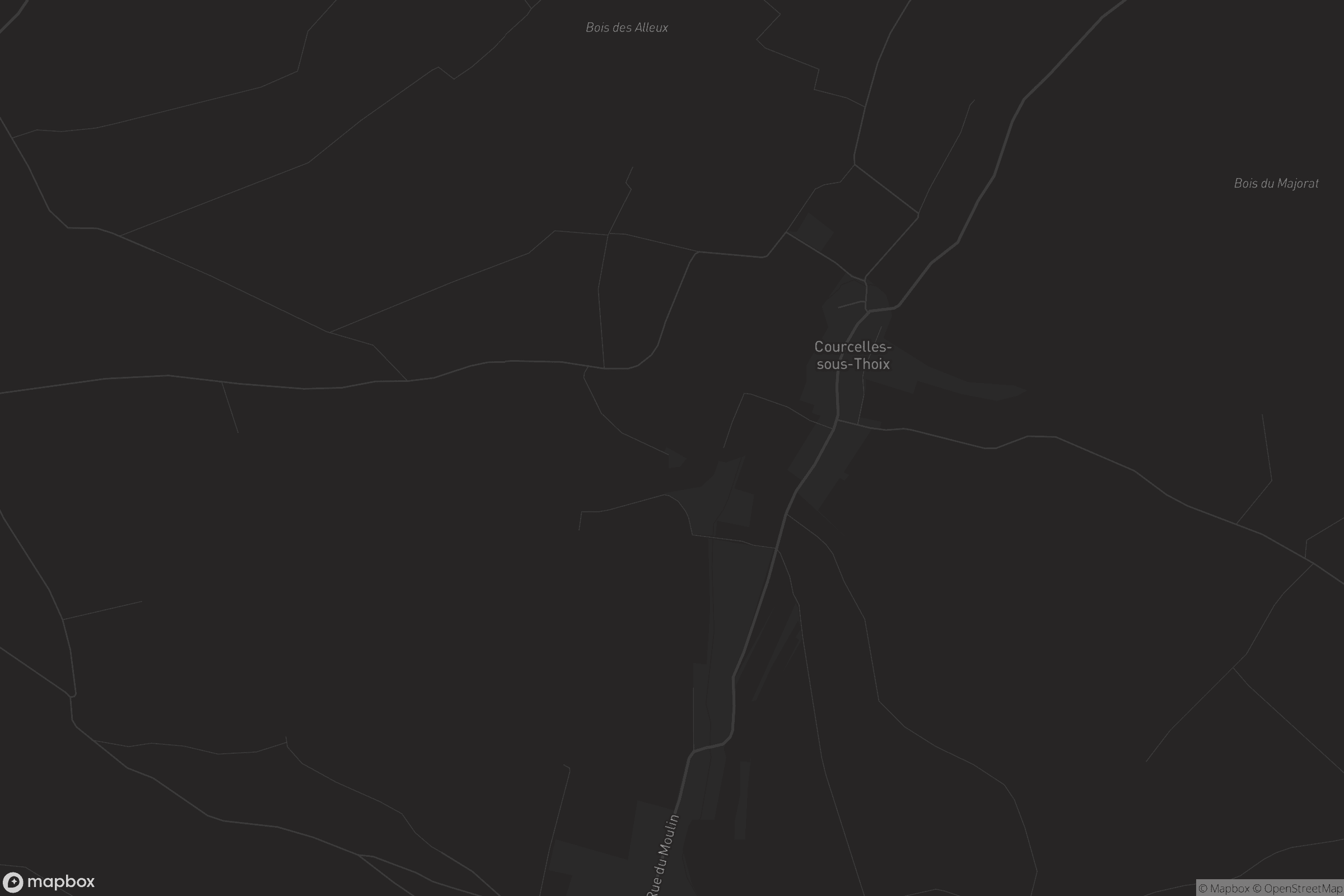 Carte de Courcelles-sous-Thoix