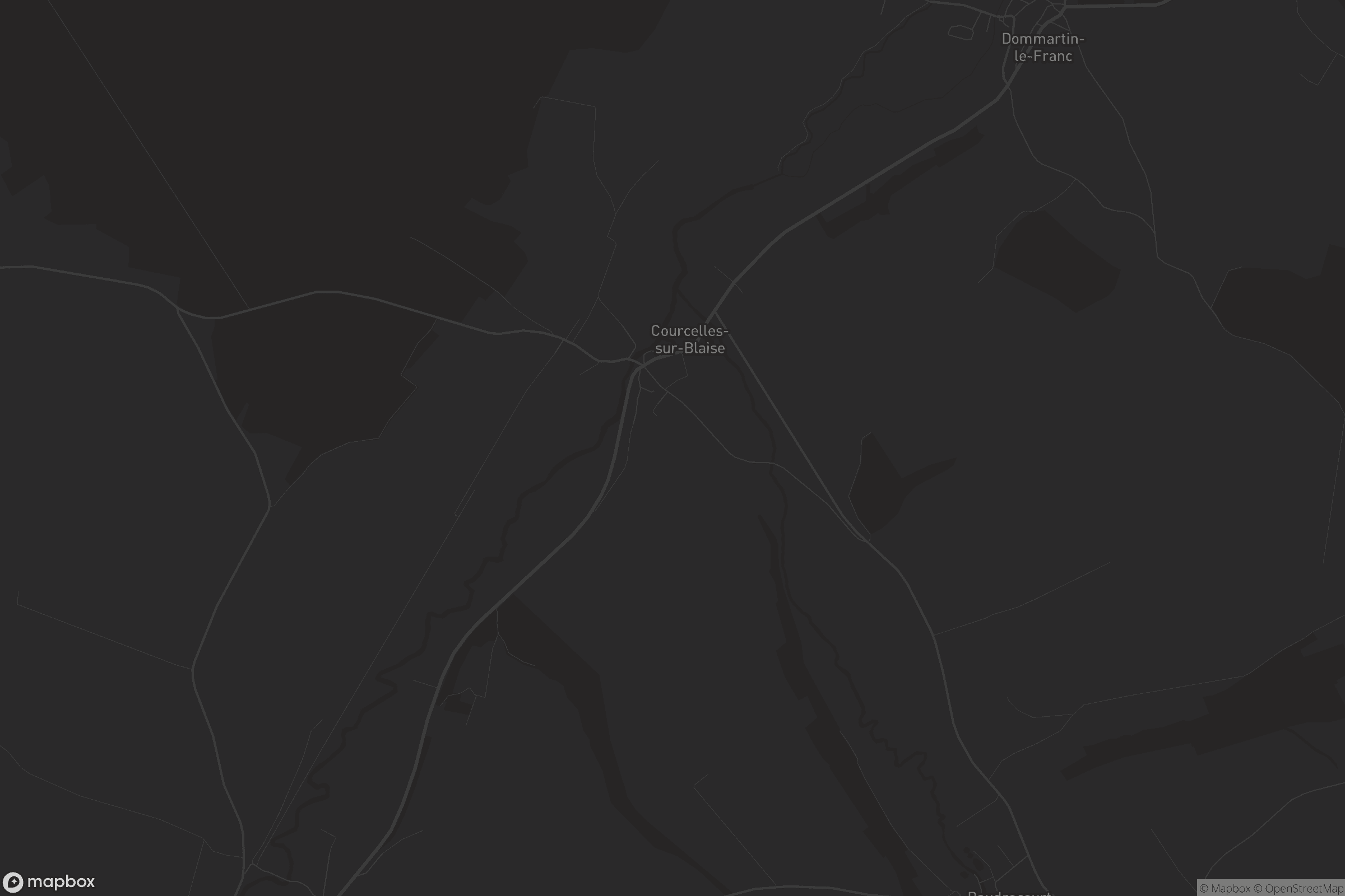 Carte de Courcelles-sur-Blaise