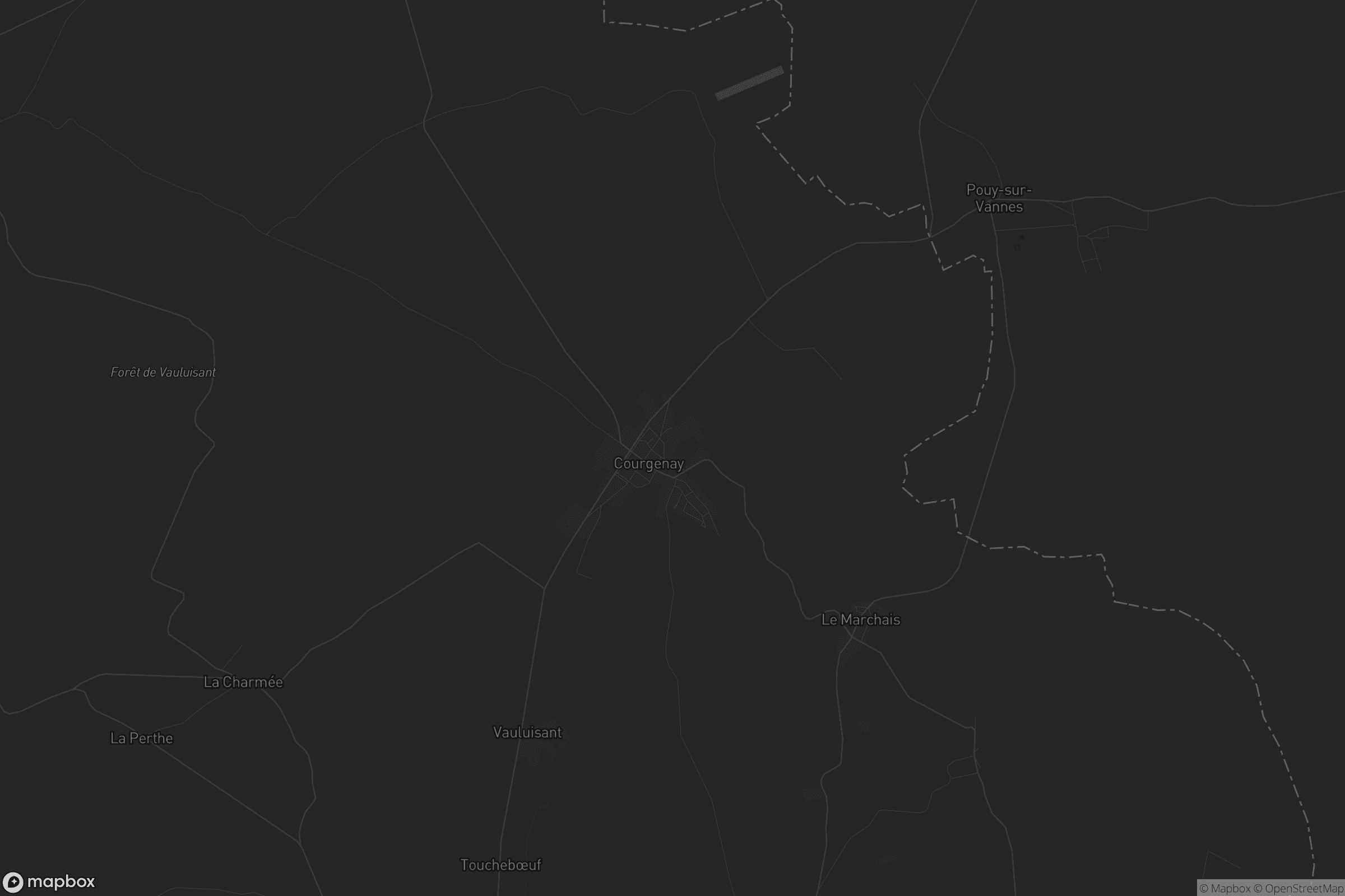 Carte de Courgenay