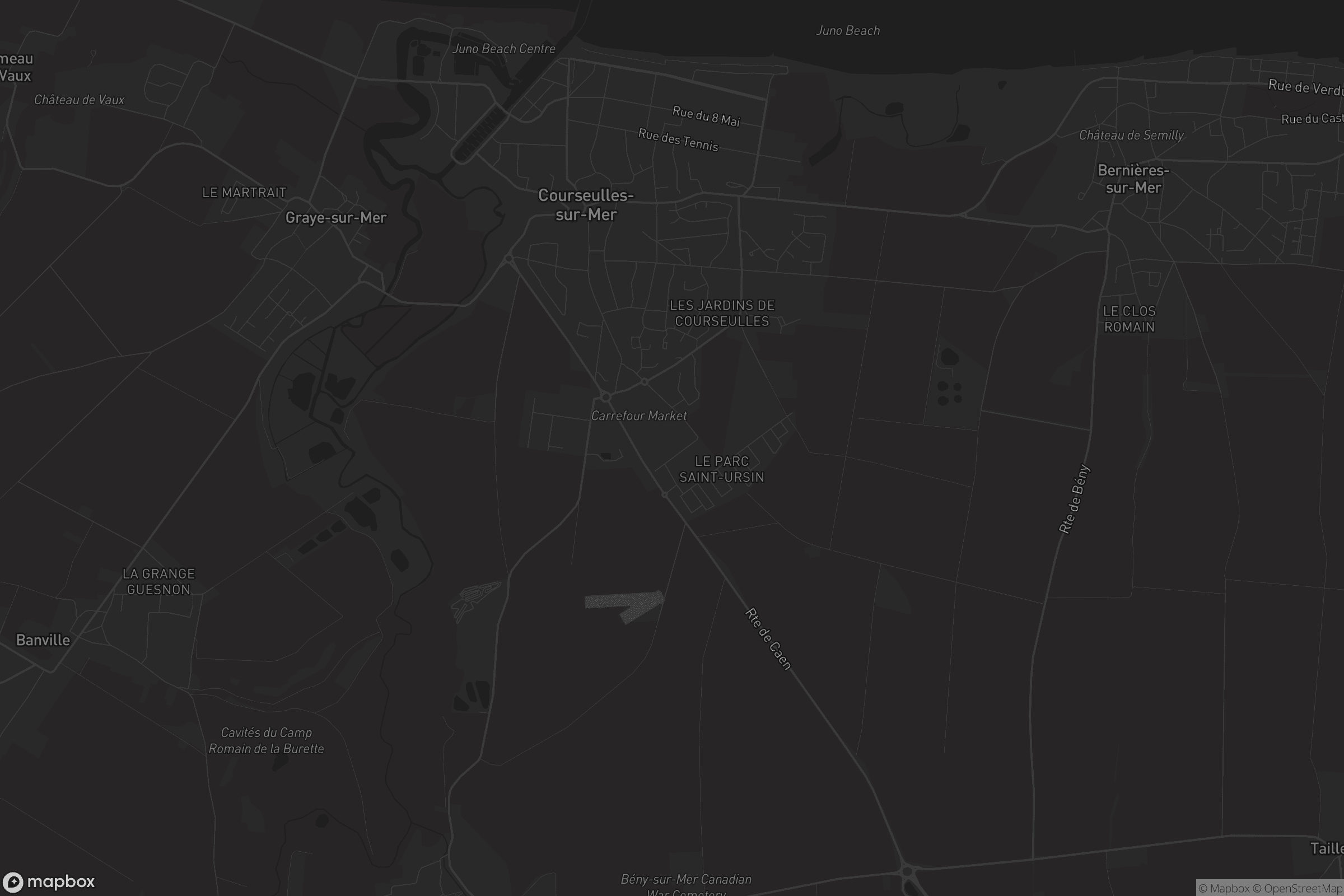 Carte de Courseulles-sur-Mer